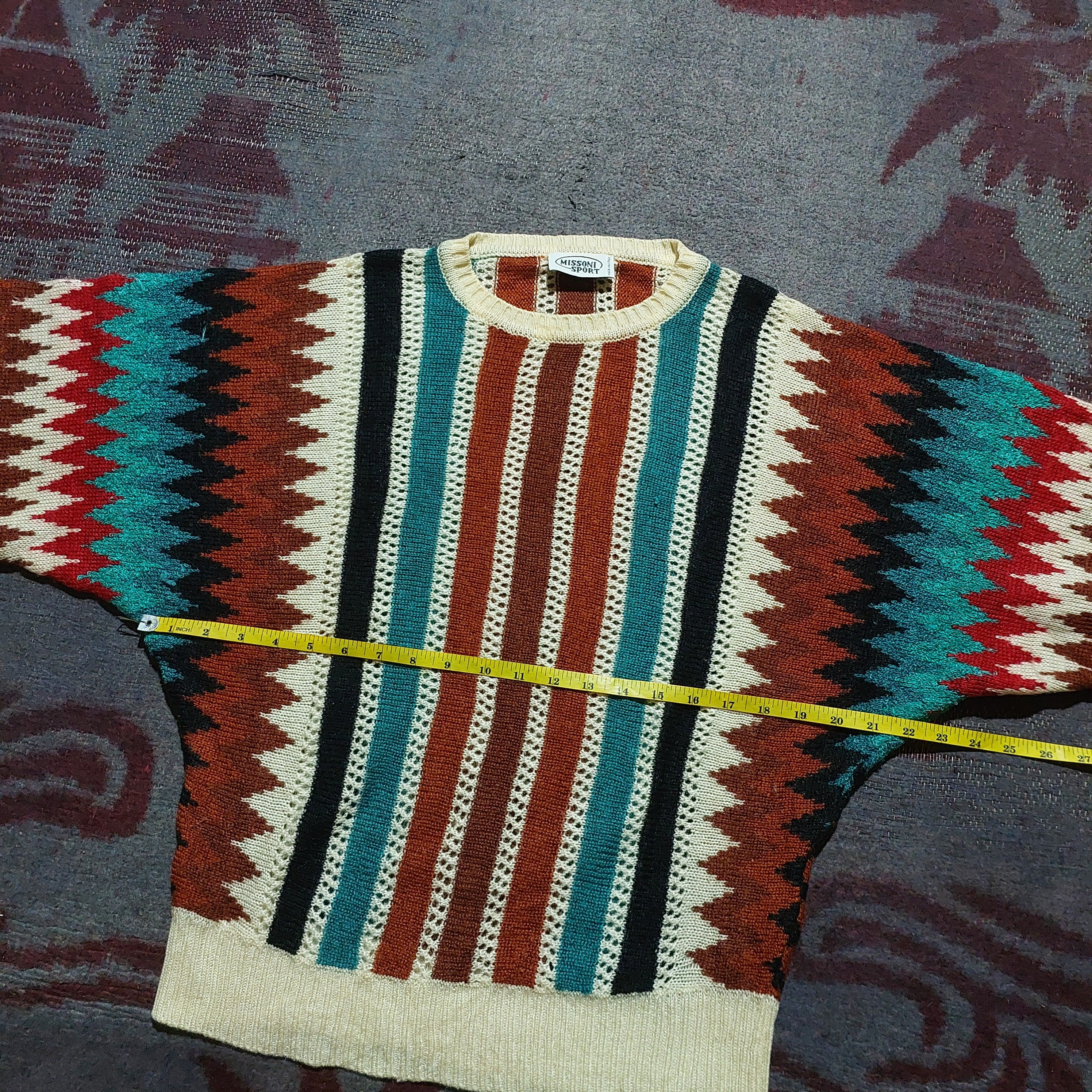 Missoni Missoni Sport multicolor stripe knitwear Size US S / EU 44-46 / 1 - 13 Thumbnail