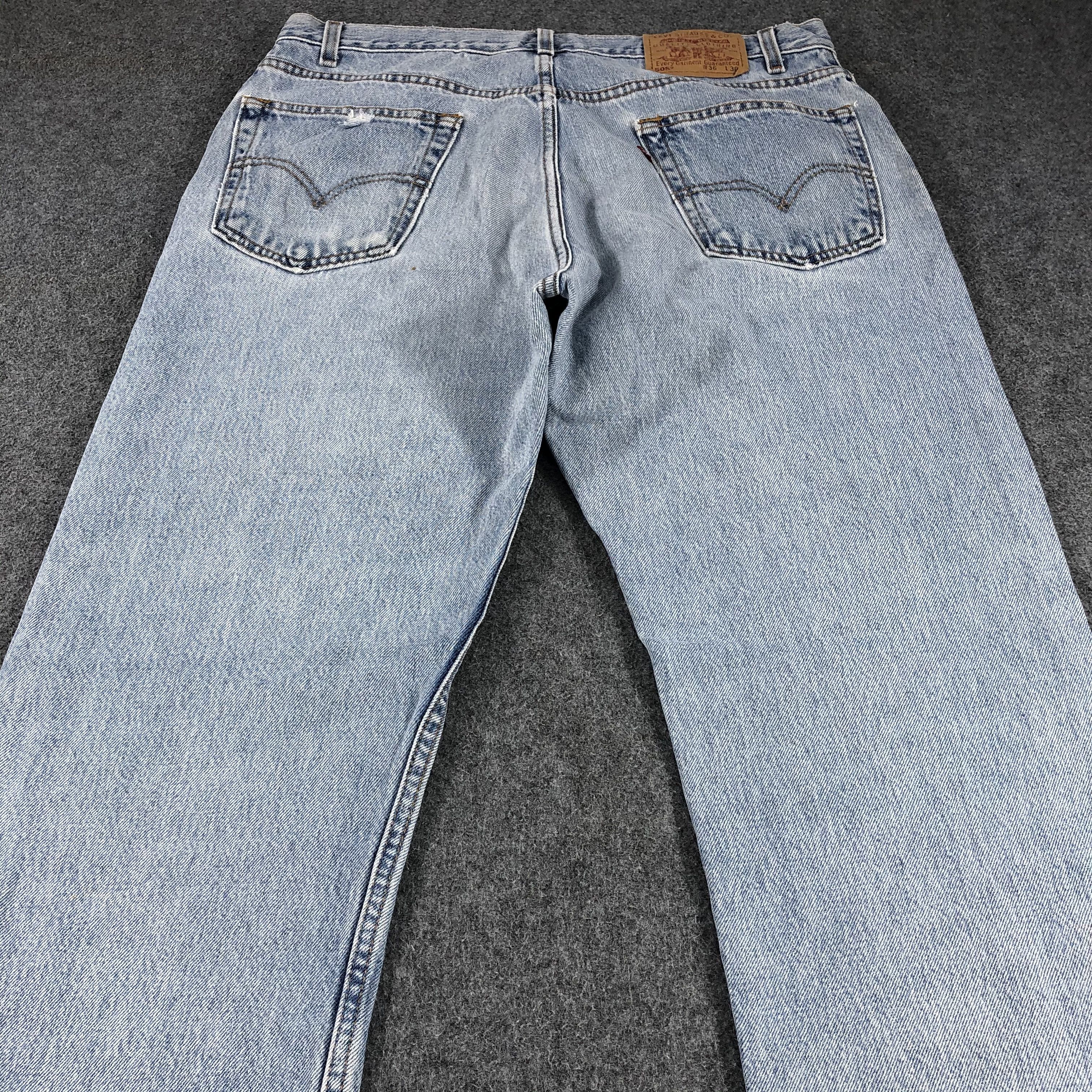 Levi's × Vintage Vintage 90s Light Wash Levis 505 Jeans-JM810 Size US 35 - 4 Thumbnail