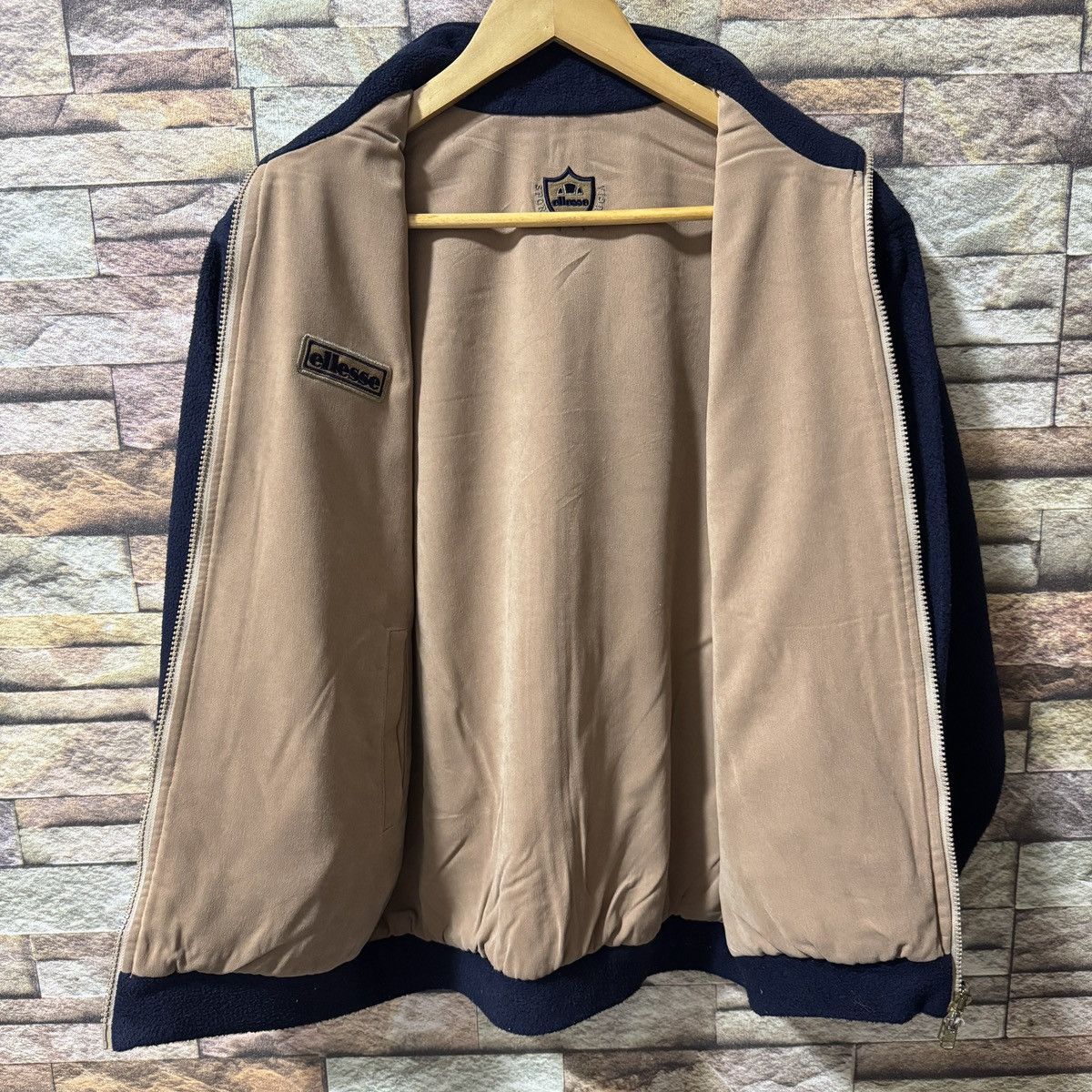 Ellesse × Vintage Vintage Ellesse Reversible Fleece Jacket Size US L / EU 52-54 / 3 - 4 Thumbnail