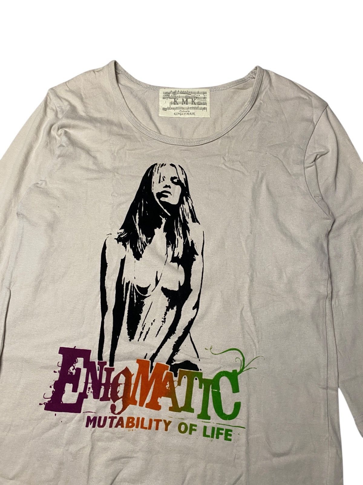 If Six Was Nine 2000's Kinglymask Enigmatic Punk Girl Longsleeve Size US S / EU 44-46 / 1 - 2 Thumbnail