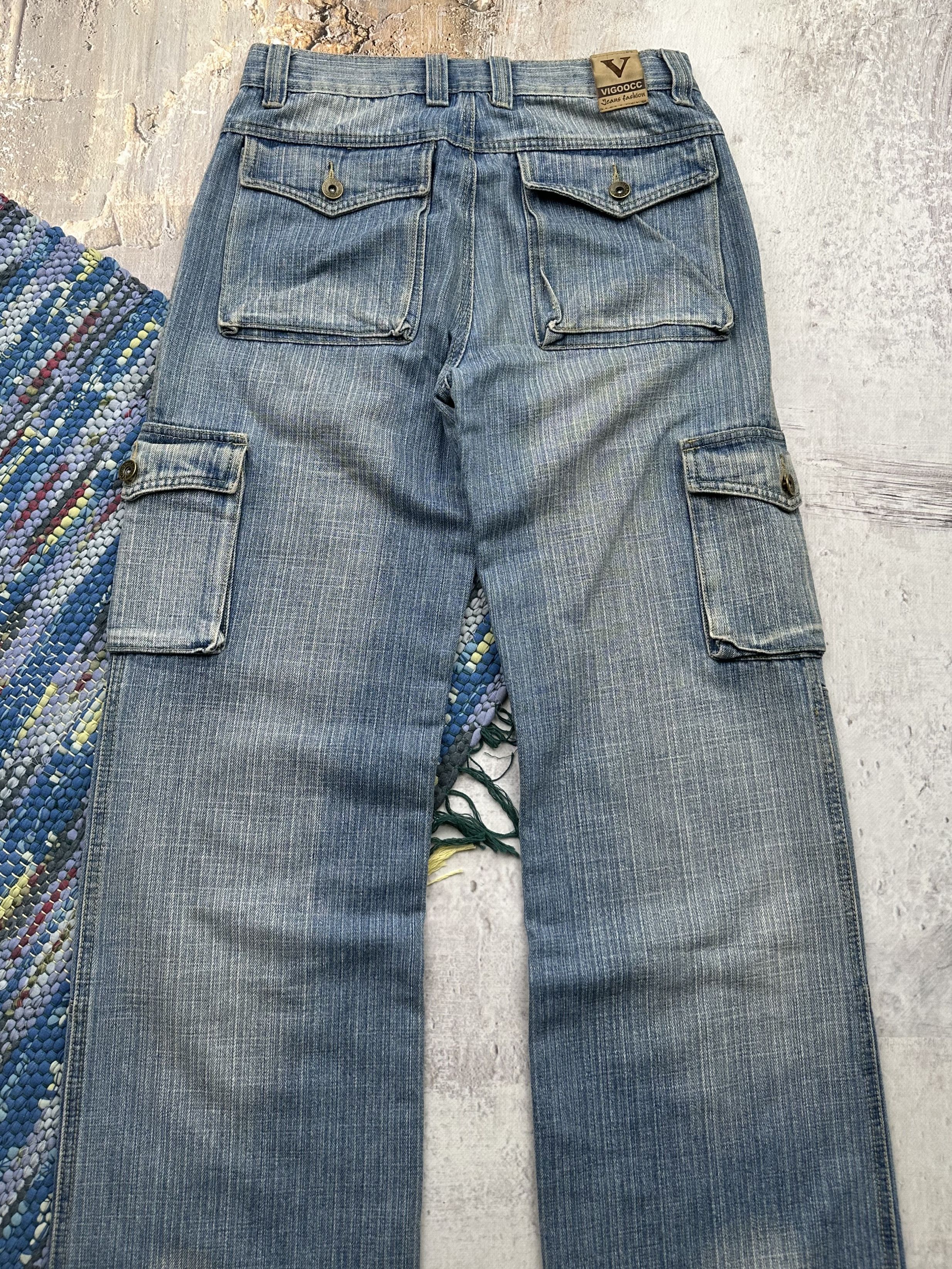 Japanese Brand Vintage Cargo Jeans A638(32) Size US 30 / EU 46 - 5 Thumbnail
