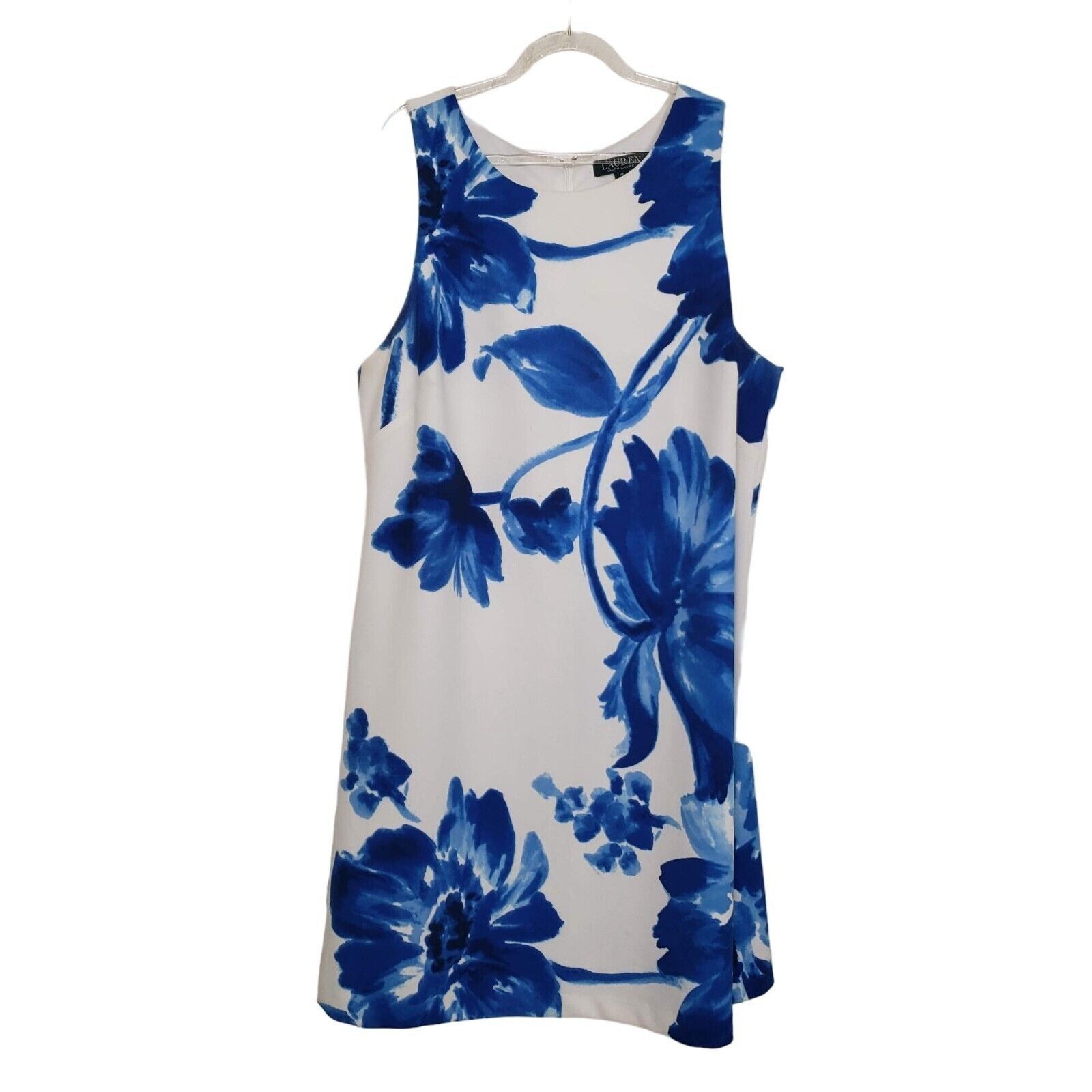Lauren Ralph Lauren Lauren Ralph Lauren Floral Crepe Dress Womens Size 16 Blue Size XXL / US 16-18 / IT 52-54 - 1 Thumbnail