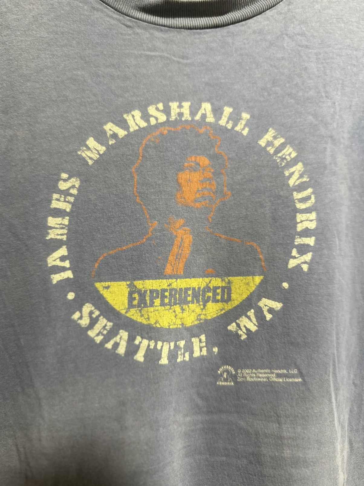 Band Tees Thrashed Vintage Jimi Hendrix Sun Faded Tee Size US XXL / EU 58 / 5 - 2 Thumbnail