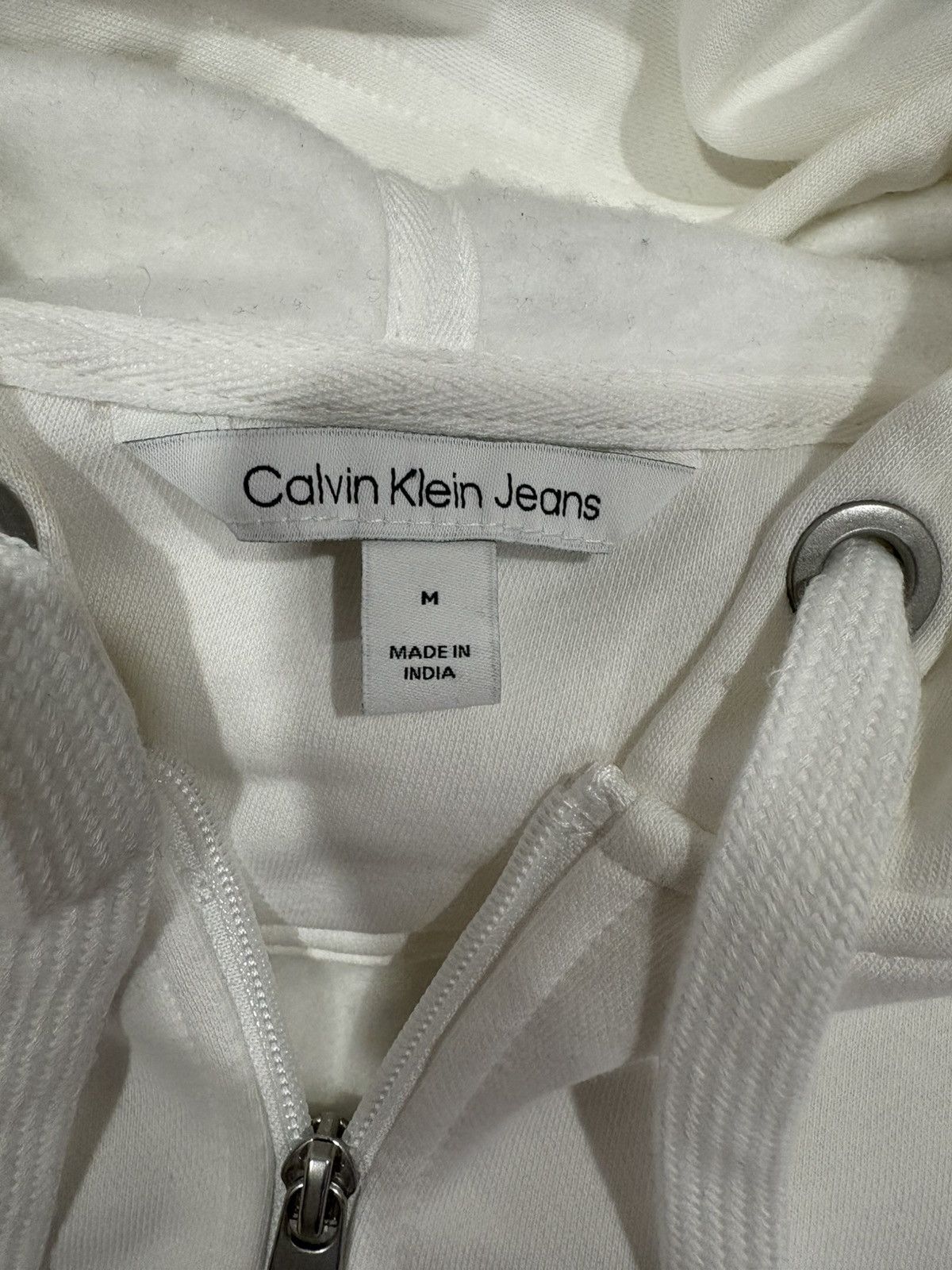 Calvin Klein White Calvin Klein Medium men’s hoodie Size US M / EU 48-50 / 2 - 2 Thumbnail