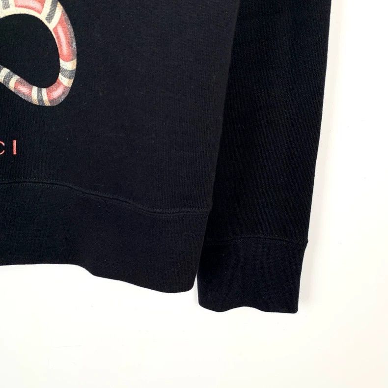 Gucci Gucci Logo ring snake print round neck black cotton long-sl Size US S / EU 44-46 / 1 - 5 Thumbnail
