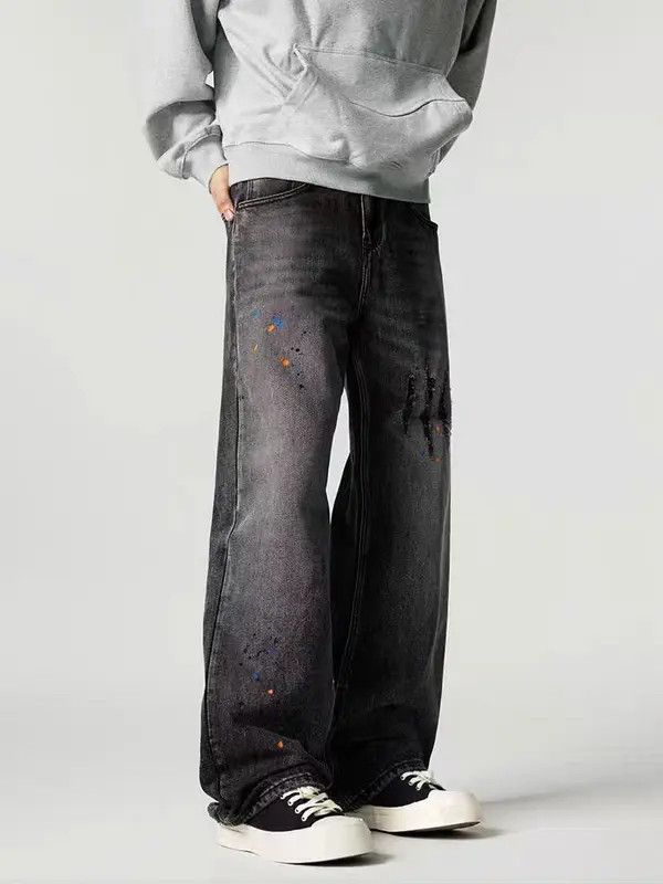 Japanese Brand Vintage street hip-hop graffiti washed and distressed jeans Size US 34 / EU 50 - 7 Thumbnail