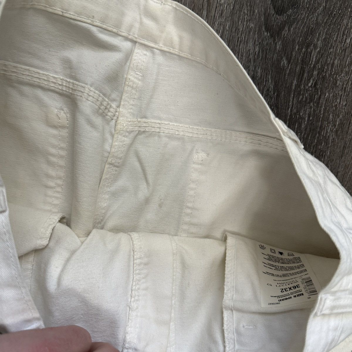 Dickies × Japanese Brand × Vintage Crazy Vintage y2k Dickies painted and worn wide leg pants Size US 36 / EU 52 - 7 Thumbnail