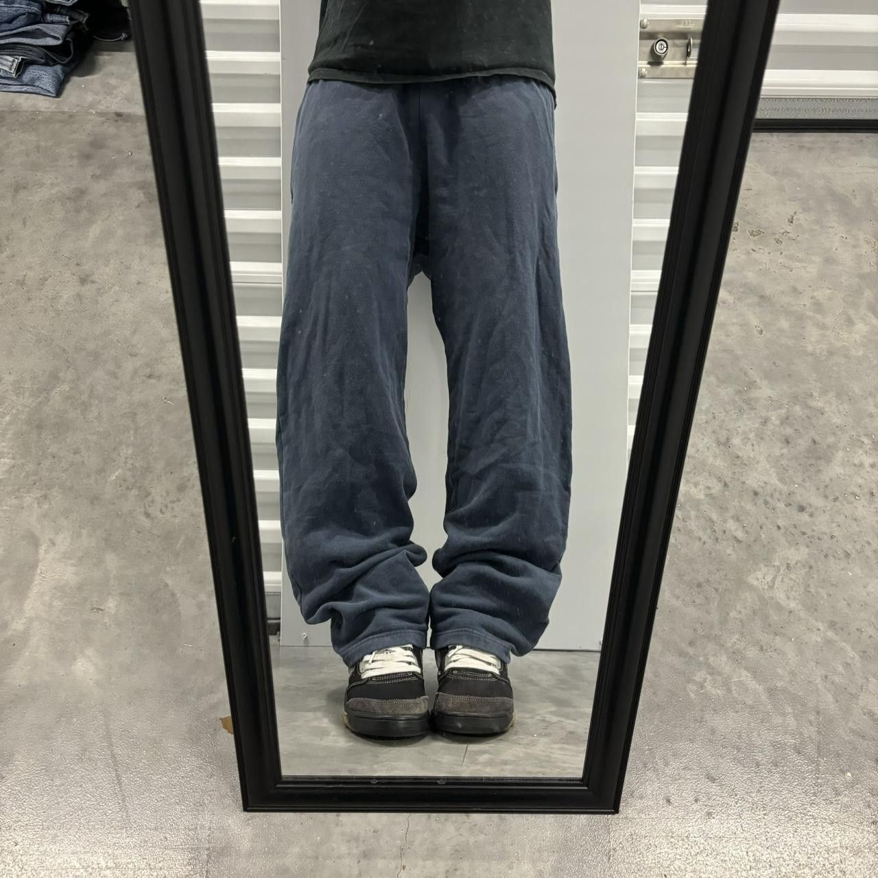 Japanese Brand × Vintage Crazy Vintage Y2K/2000s Blue Skater Essential Sweatpants! Size US 30 / EU 46 - 1 Thumbnail