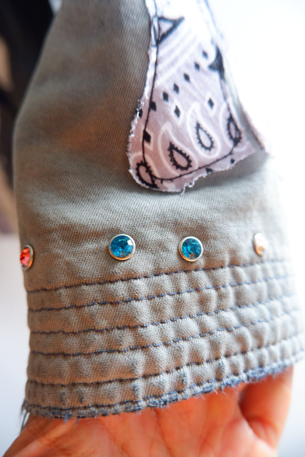 Sassafras Vintage Trashed Skull Custom Rework Jacket ArtEd02 Size US M / EU 48-50 / 2 - 6 Thumbnail