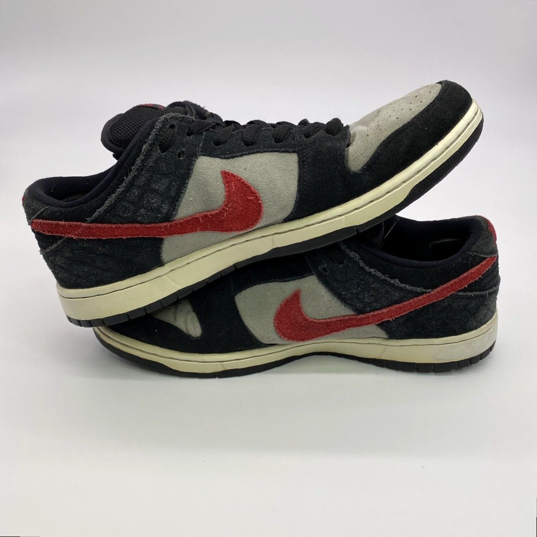 Nike NIKE SB DUNK LOW PREMIUM PAUL RODRIGUEZ SKATE SNEAKER BLACK GRAY RED MEN'S SIZE 11.5 Size US 12 / EU 45 - 7 Thumbnail