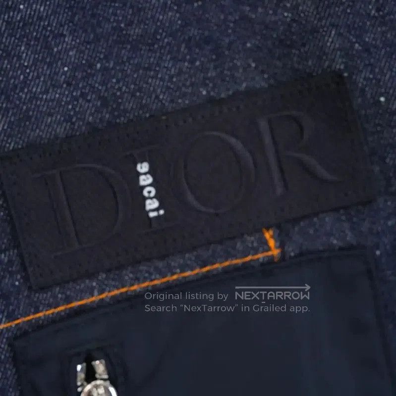 Dior Dior Men's XL Denim Jacket with Embroidery . Size US XL / EU 56 / 4 - 5 Thumbnail