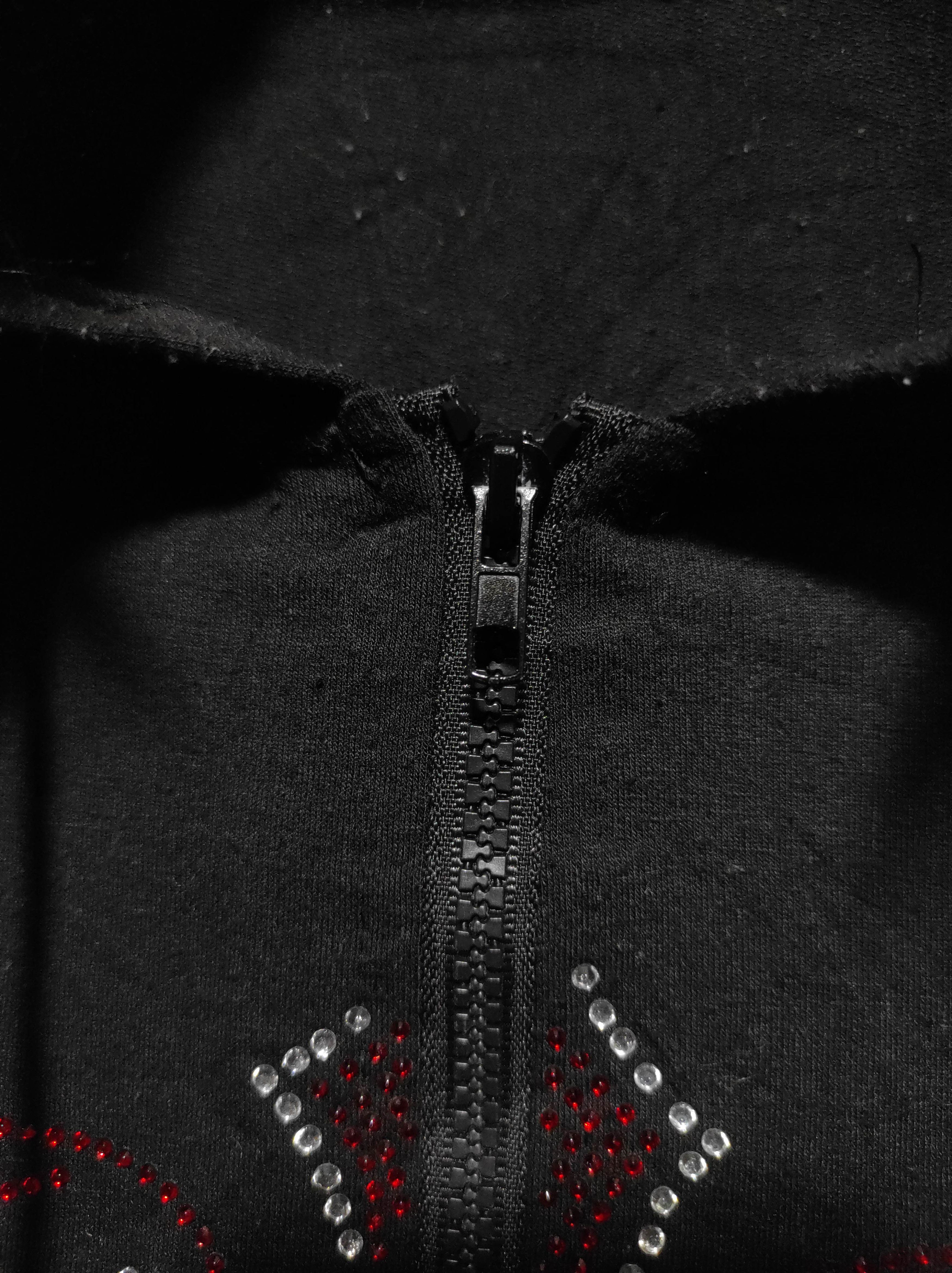 Hysteric Glamour Romwe Cross Zip Fur Hoodie LGB IfSixWasNine style Size US L / EU 52-54 / 3 - 10 Thumbnail