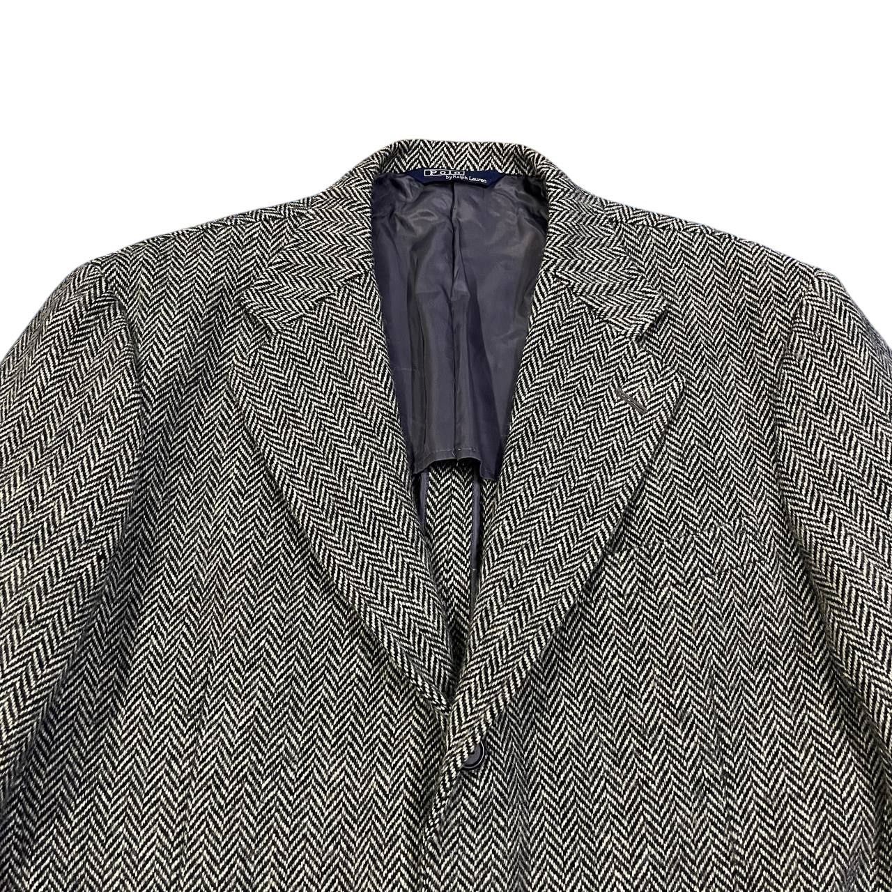 Polo Ralph Lauren Vintage Polo Ralph Lauren Wool Tweed Coat Blazer Size US L / EU 52-54 / 3 - 2 Thumbnail