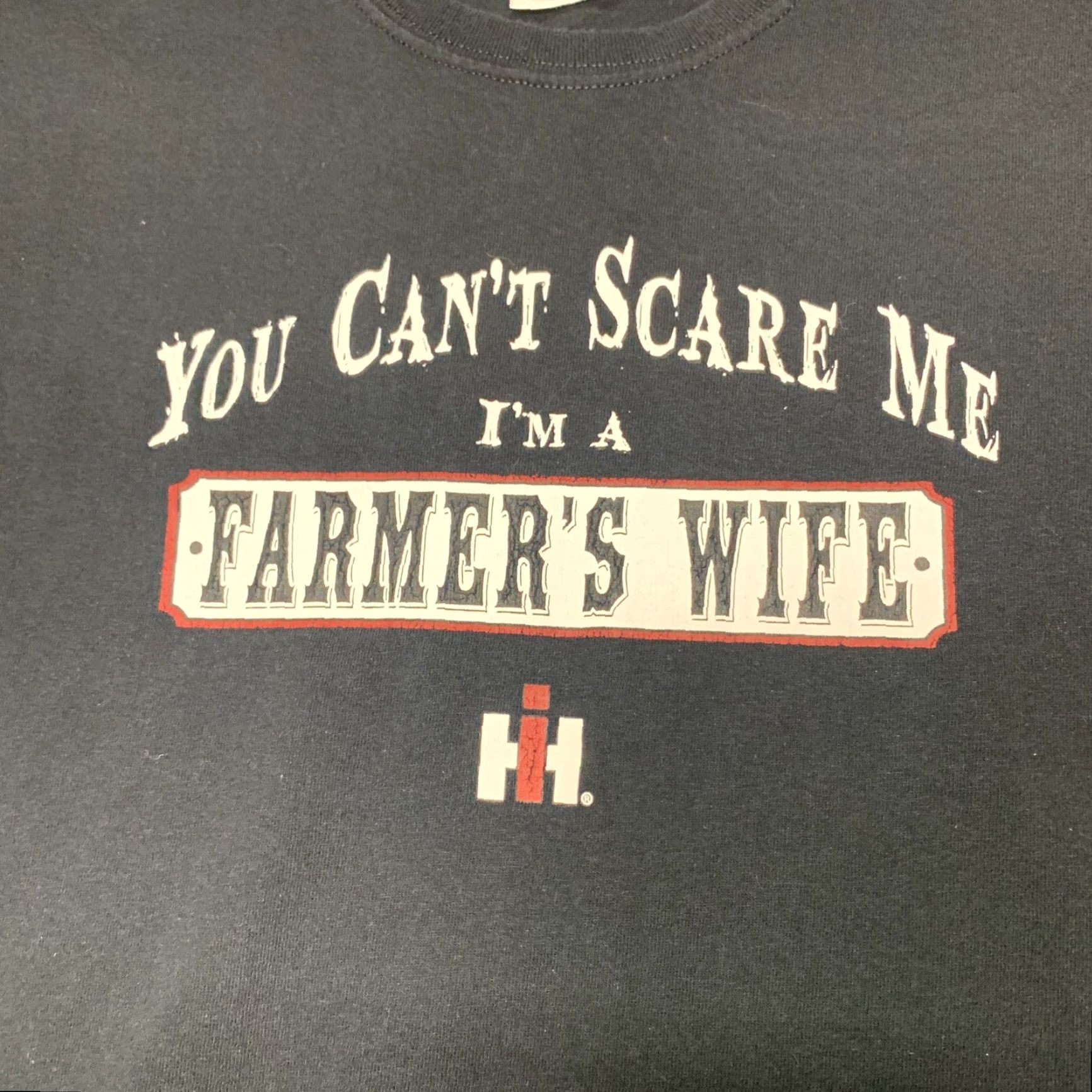 Vintage IH Farmer's Wife T Shirt International Harvester Womens T-Shirt Black Medium Size M / US 6-8 / IT 42-44 - 2 Thumbnail