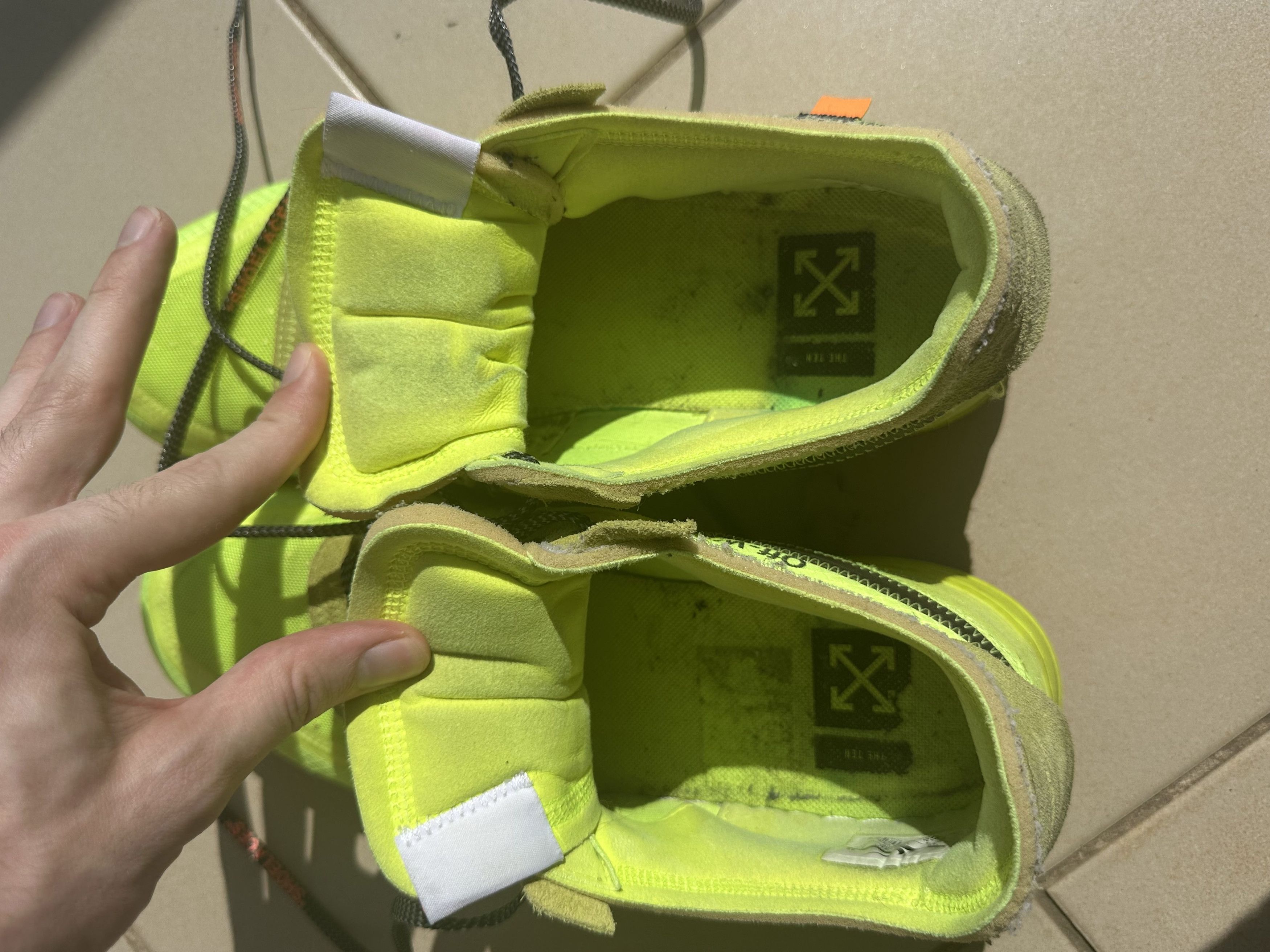 Nike × Off-White Off white Nike Air Force 1 Volt Size US 12 / EU 45 - 5 Thumbnail