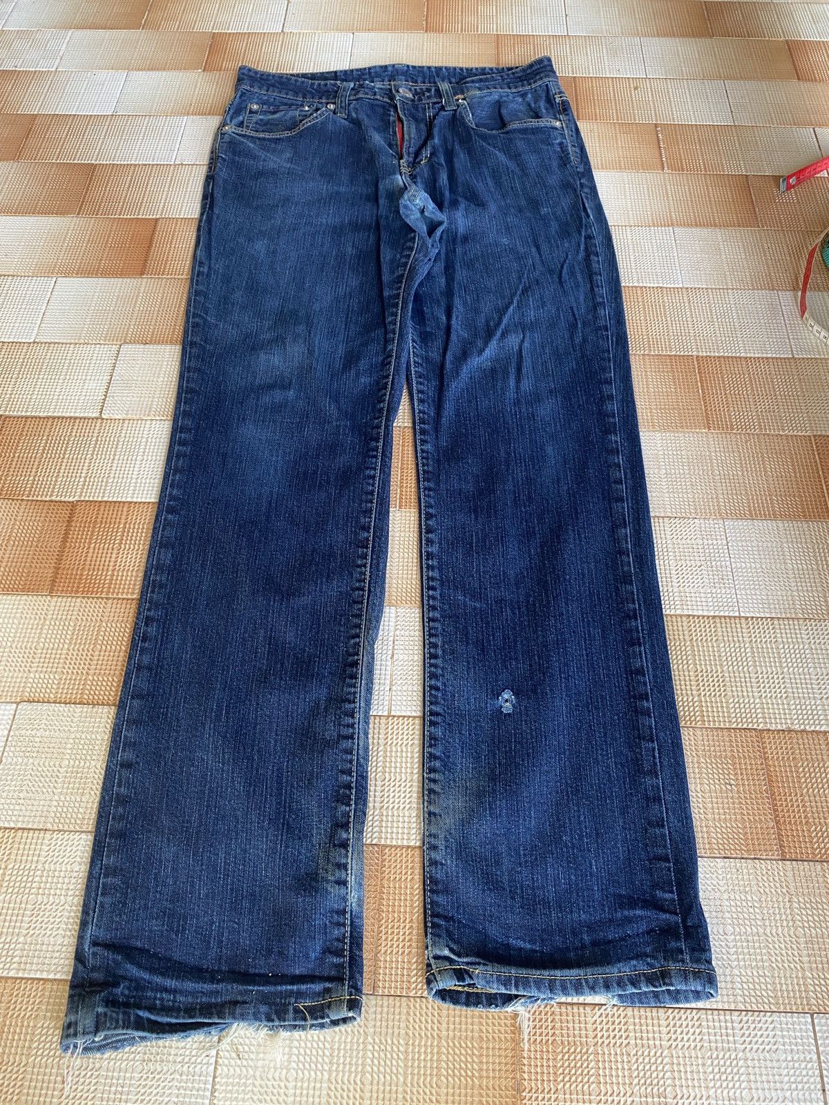 Edwin × PPFM × Vintage Vintage edwin blue trip skinny denim Size US 32 / EU 48 - 1 Thumbnail