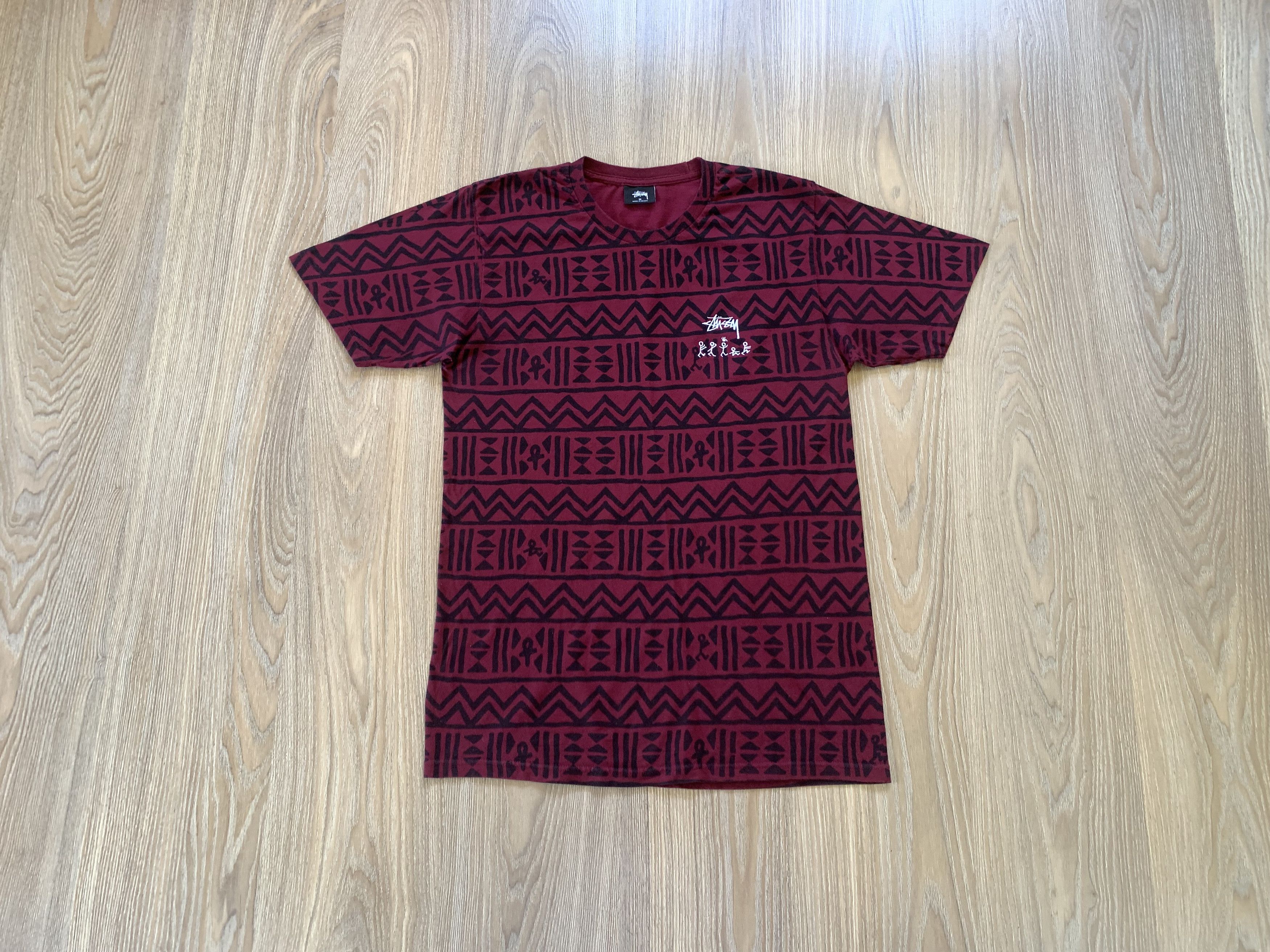 Stussy Rare Stussy x A Tribe Called Quest Tribal AOP Red T Shirt Size US M / EU 48-50 / 2 - 1 Thumbnail
