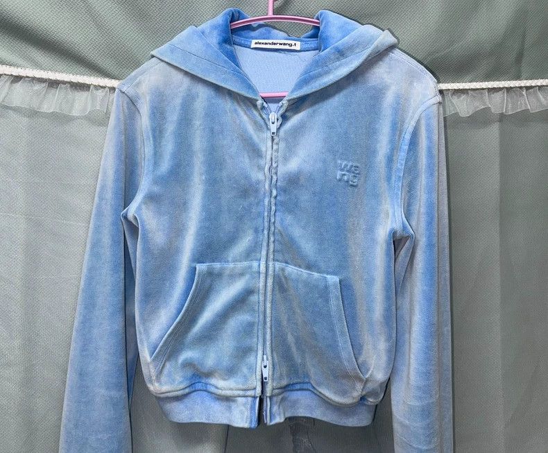 Alexander Wang Alexander Wang Cropped Zip Hoodie Size S / US 4 / IT 40 - 1 Thumbnail