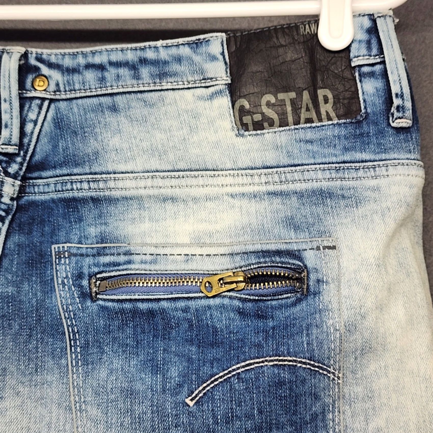 G-Star G Star Raw ARC Juke 3D Tapered Jeans Womens 30x34 Light Wash Size 30" / US 8 / IT 44 - 5 Thumbnail