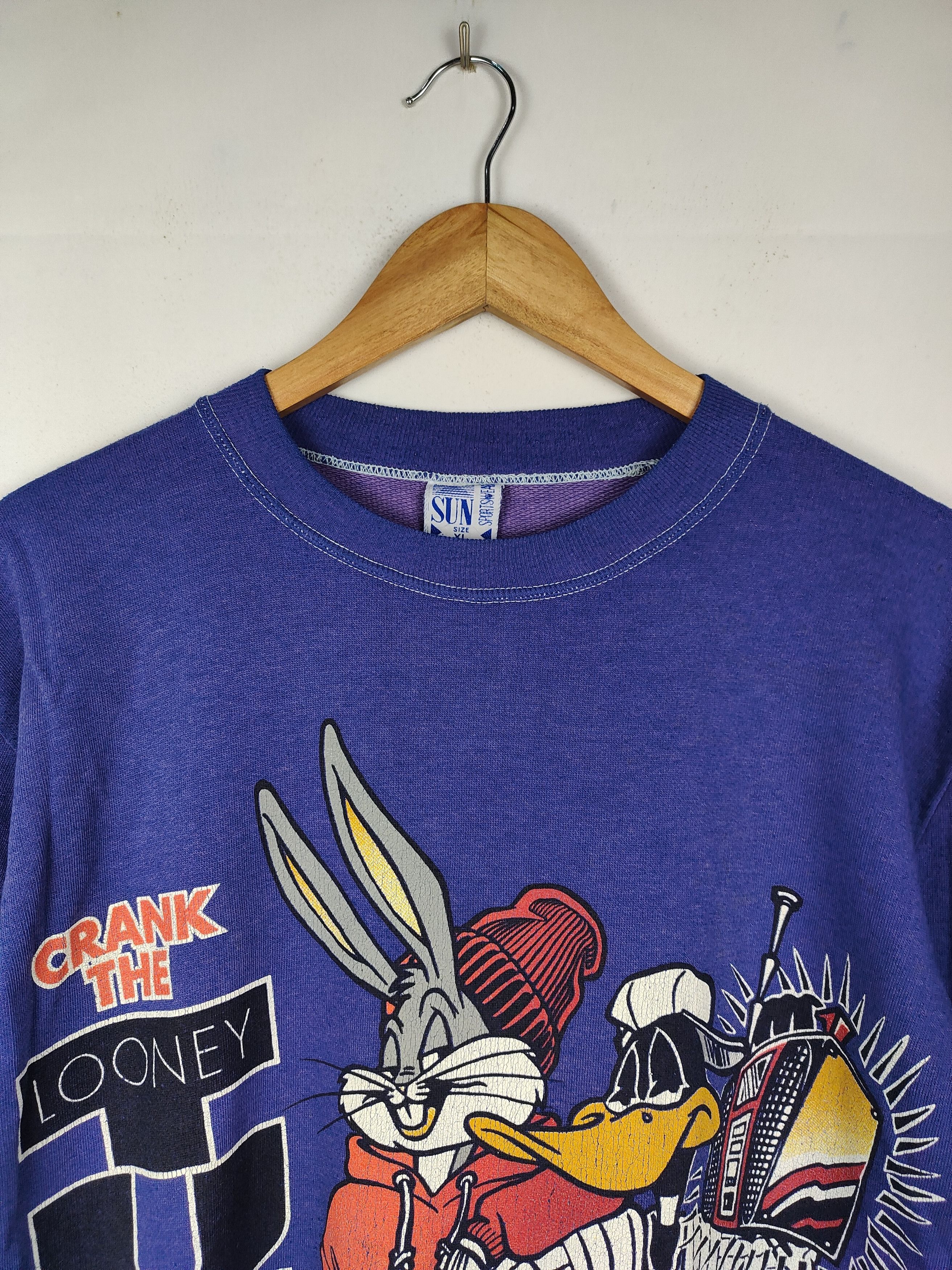 Cartoon Network × Vintage Vintage 1993 Crank the Looney Tunes Sweatshirt Size US M / EU 48-50 / 2 - 2 Thumbnail
