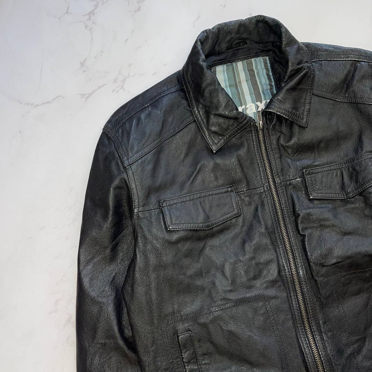 Japanese Brand Japanese Brand Leather Jackets Y2K Streetwear Vintage Sz XL Size US XL / EU 56 / 4 - 3 Thumbnail