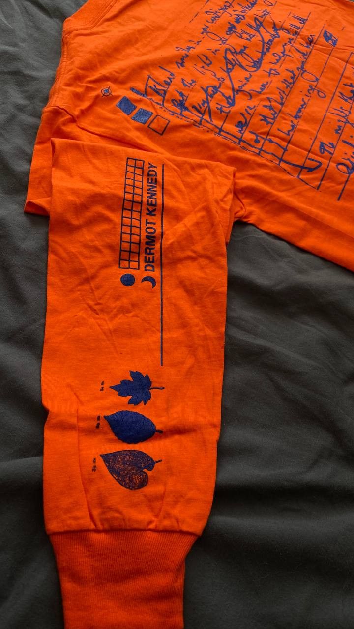 Band Tees Dermot Kennedy Longsleeve Lyric Tee Orange Size US S / EU 44-46 / 1 - 6 Thumbnail