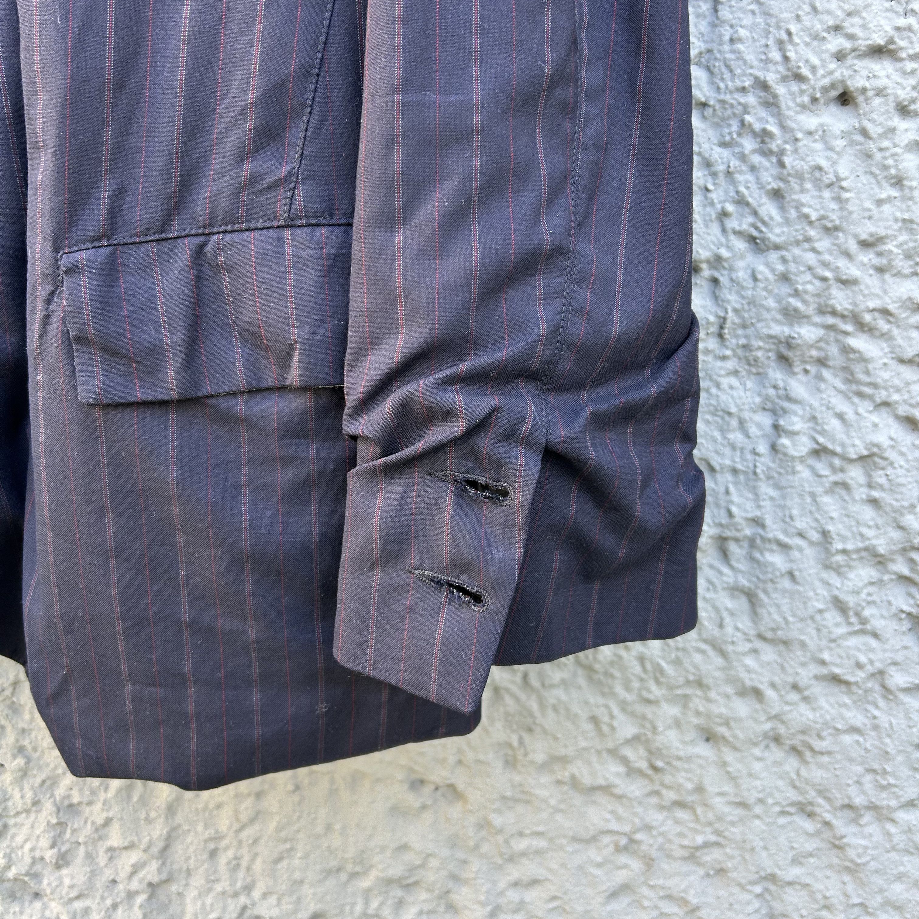 Paul Harnden Shoemakers Blue Pinstripe Blazer Jacket