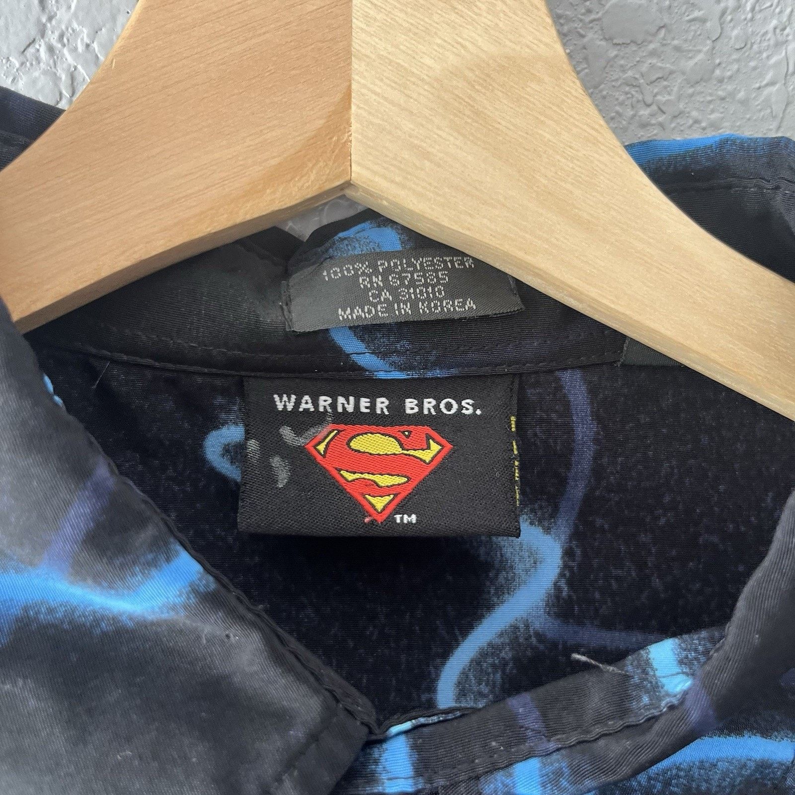 Vintage Vintage DC Comics Superman Button Down Shirt Mens XL Superhe Size US XL / EU 56 / 4 - 5 Thumbnail
