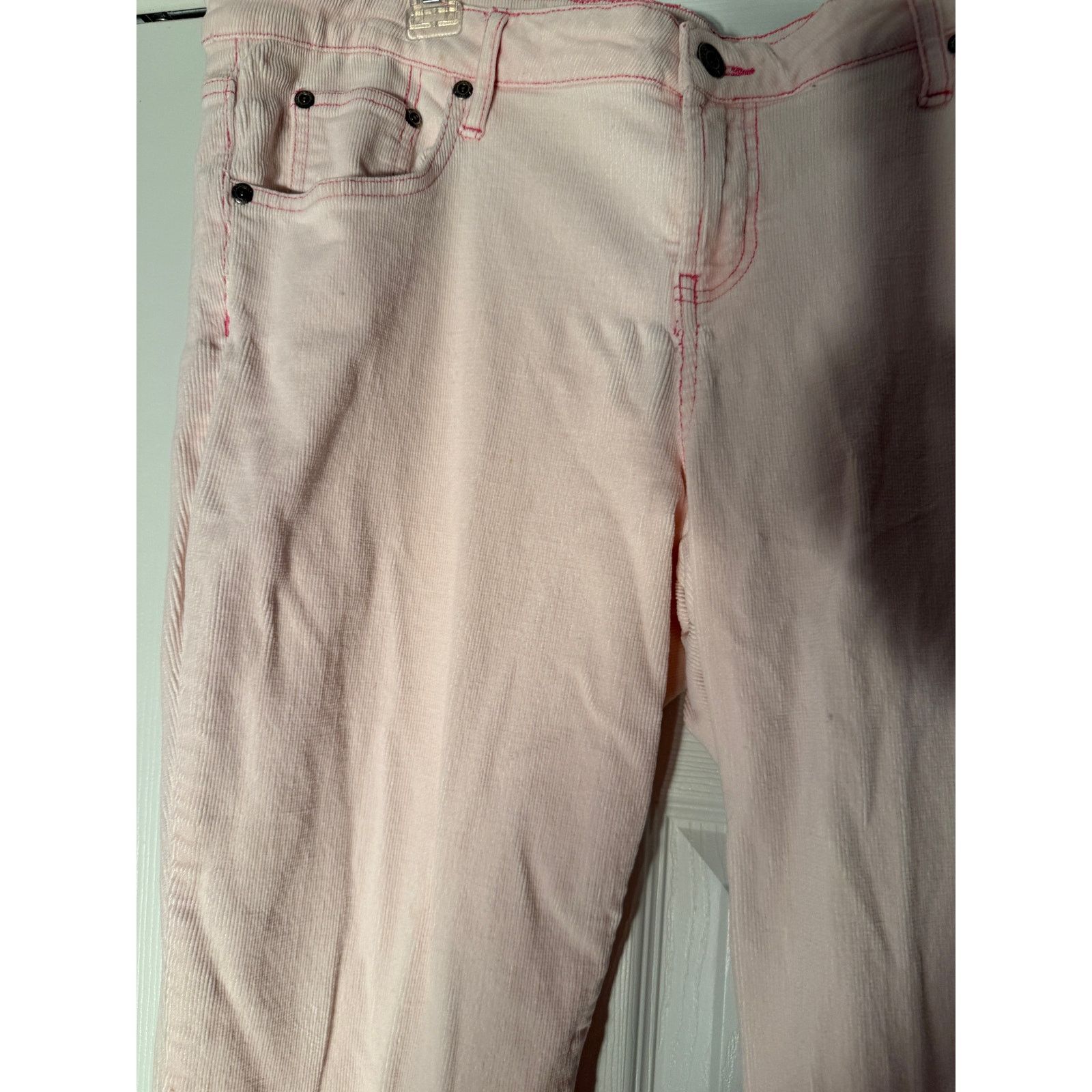 L.E.I. L.E.I Pink Corduroy Women's Size 16 Straight Leg Pants Y2K Size 38" / US 16 / IT 52 - 10 Thumbnail