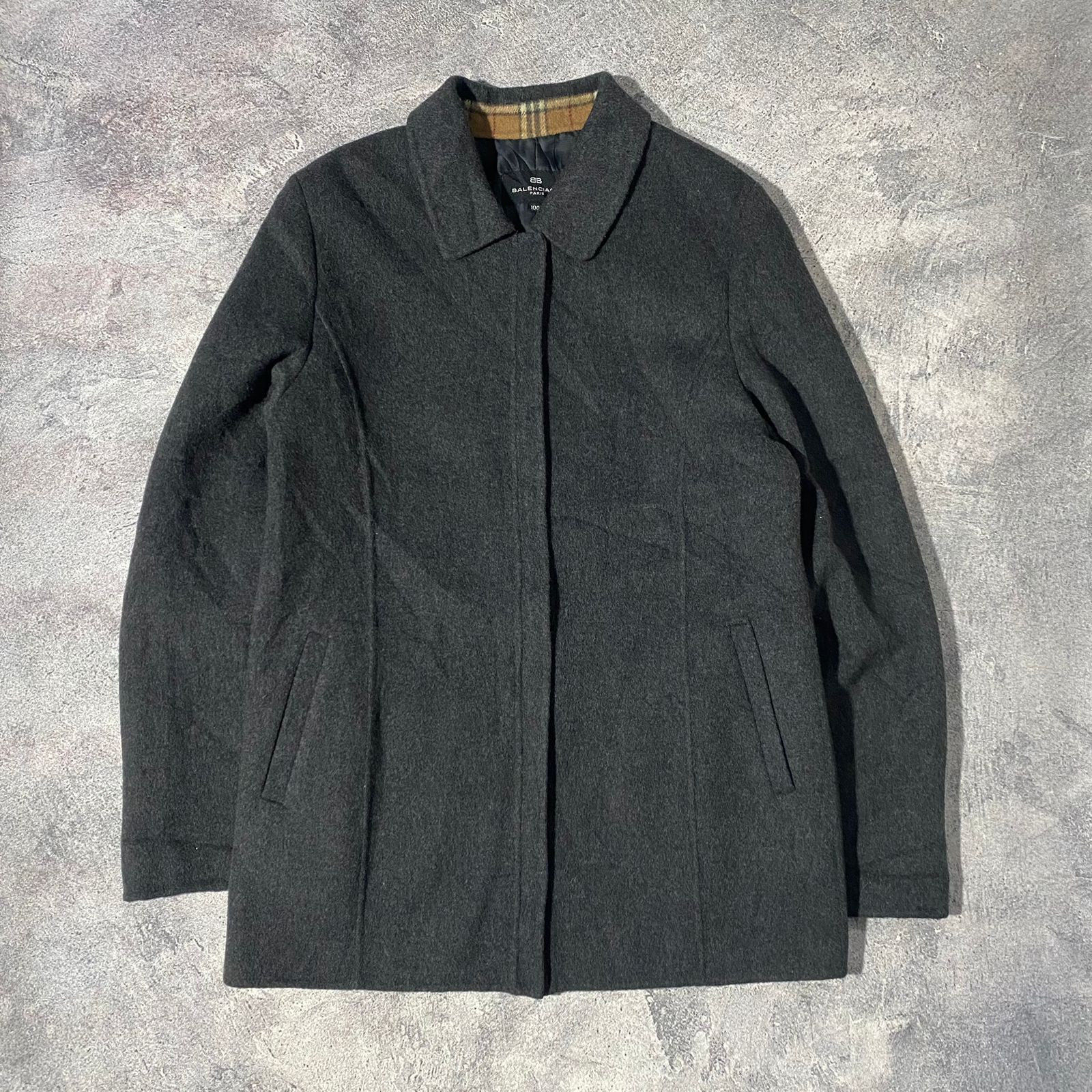 Balenciaga Balenciaga wool Jacket linner with Nova check Size US M / EU 48-50 / 2 - 2 Thumbnail