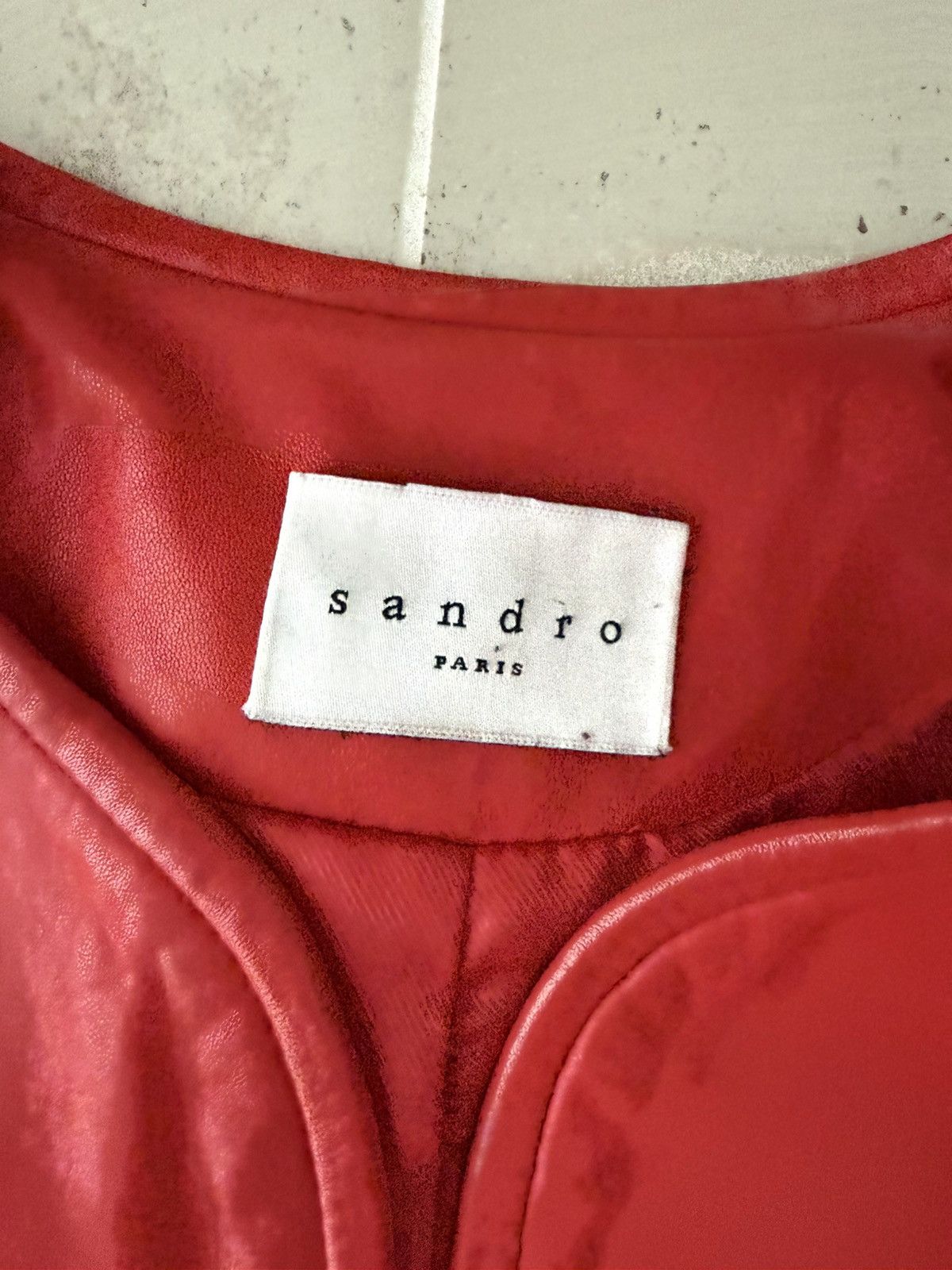 Sandro Sandro paris women jacket goat leather size 2 Size M / US 6-8 / IT 42-44 - 4 Thumbnail