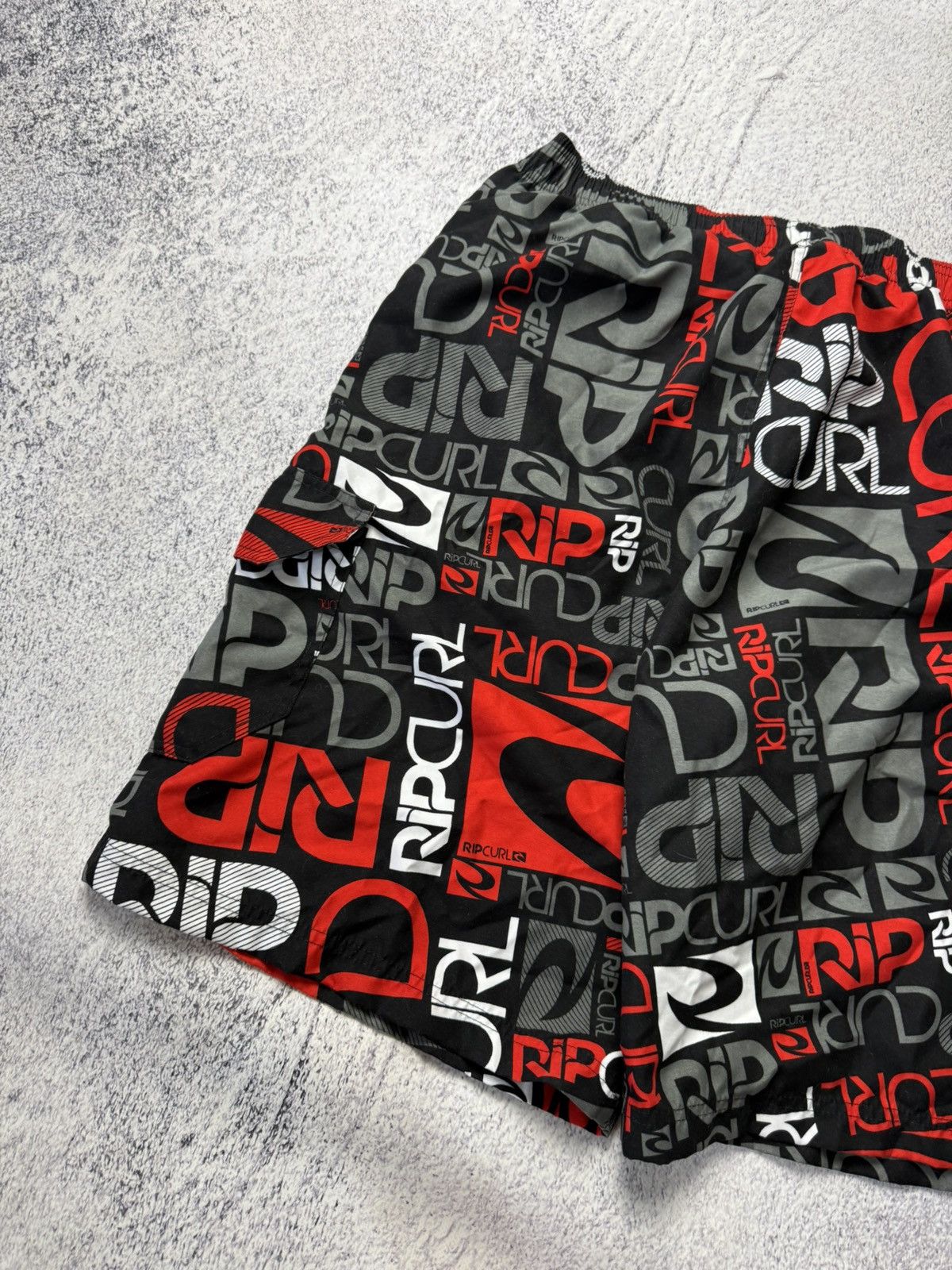Rip Curl Vintage Rip Curl Monogram Nylon Shorts USA OOs Size US 34 / EU 50 - 15 Thumbnail