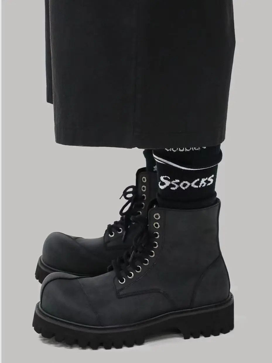 Designer × Japanese Brand Retro High Top Hundred Martin Boots Size US 8.5 / EU 41-42 - 3 Thumbnail