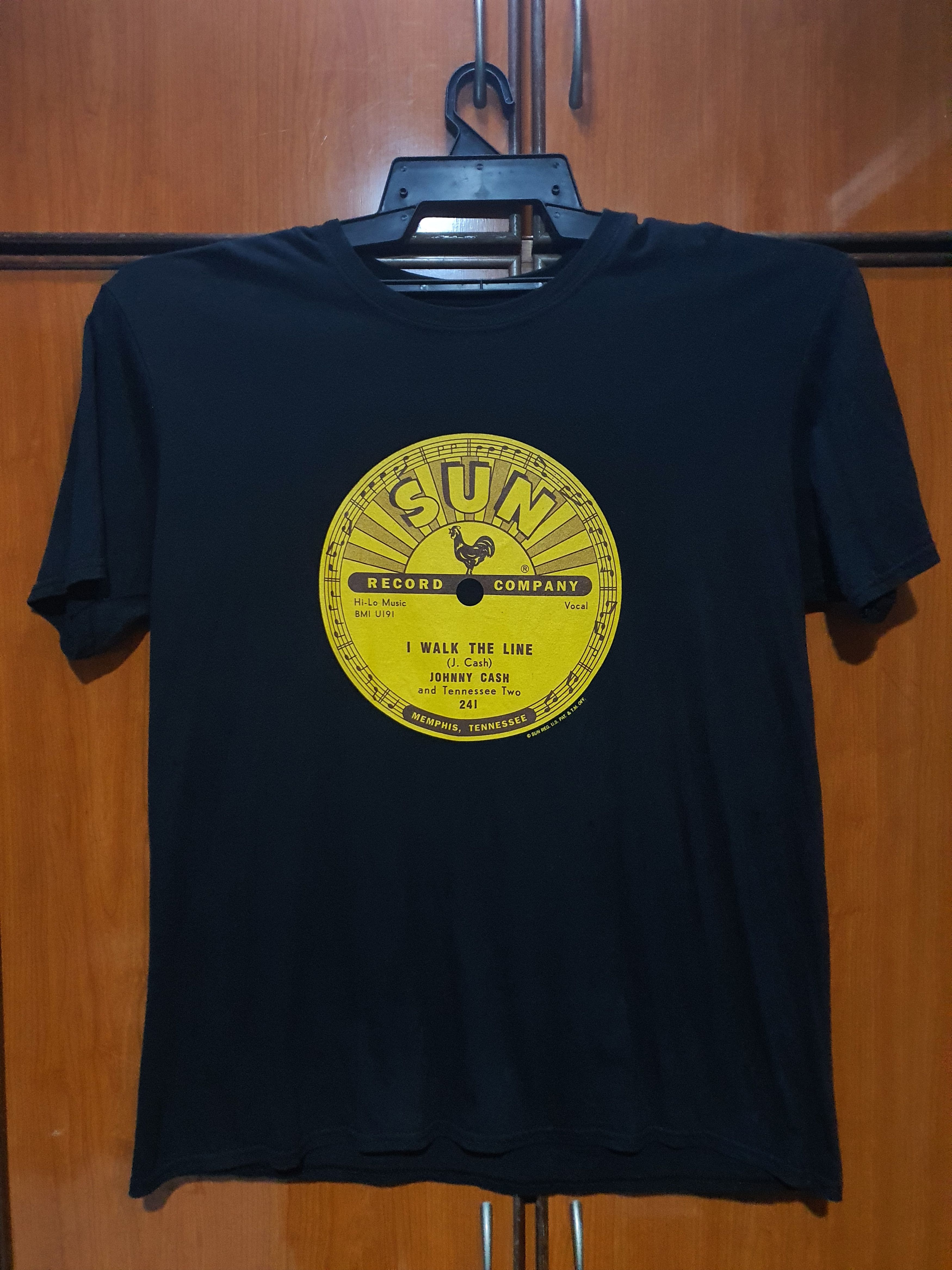 Vintage Johnny Cash Sun Record Company Size US XL / EU 56 / 4 - 1 Thumbnail