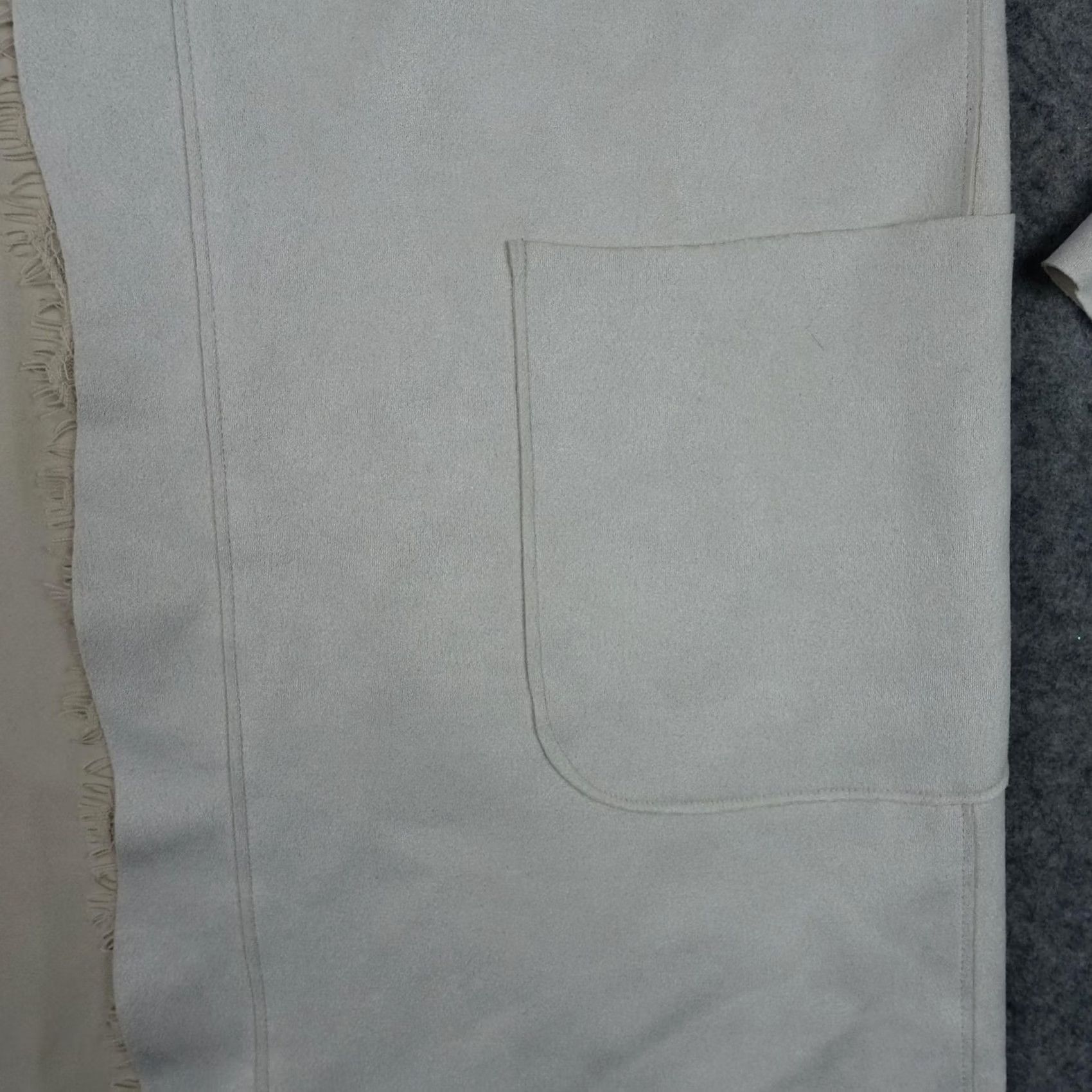 Vintage Carmen Marc Valvo Jacket Womens Small Beige Faux Leather Longline Coatigan VTG Size S / US 4 / IT 40 - 4 Thumbnail