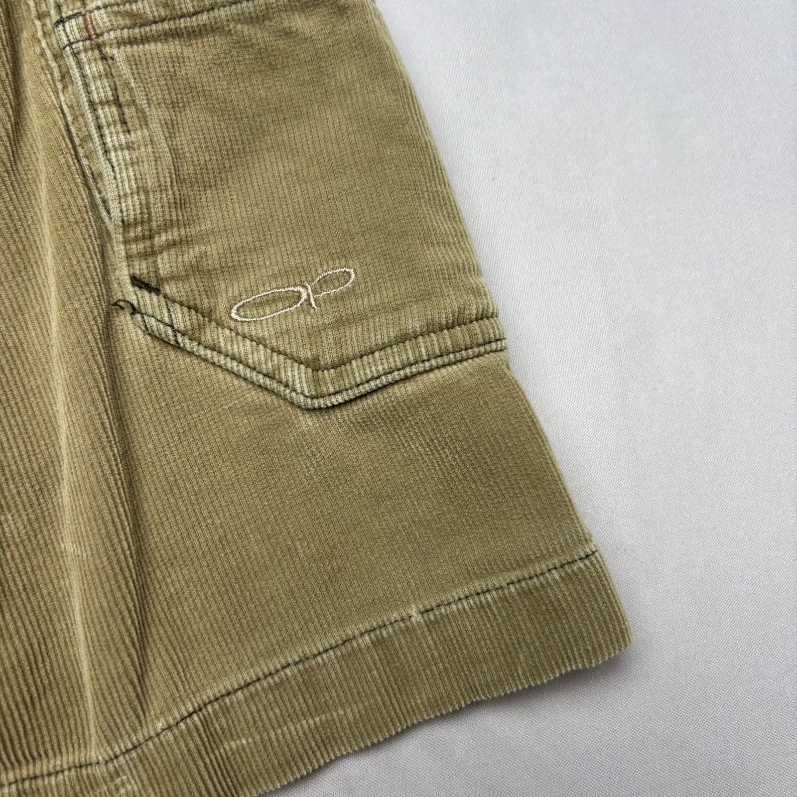 Ocean Pacific × Vintage Vintage Ocean Pacific Corduroy Baggy 9.5" Cargo Shorts 36 Size US 36 / EU 52 - 3 Thumbnail