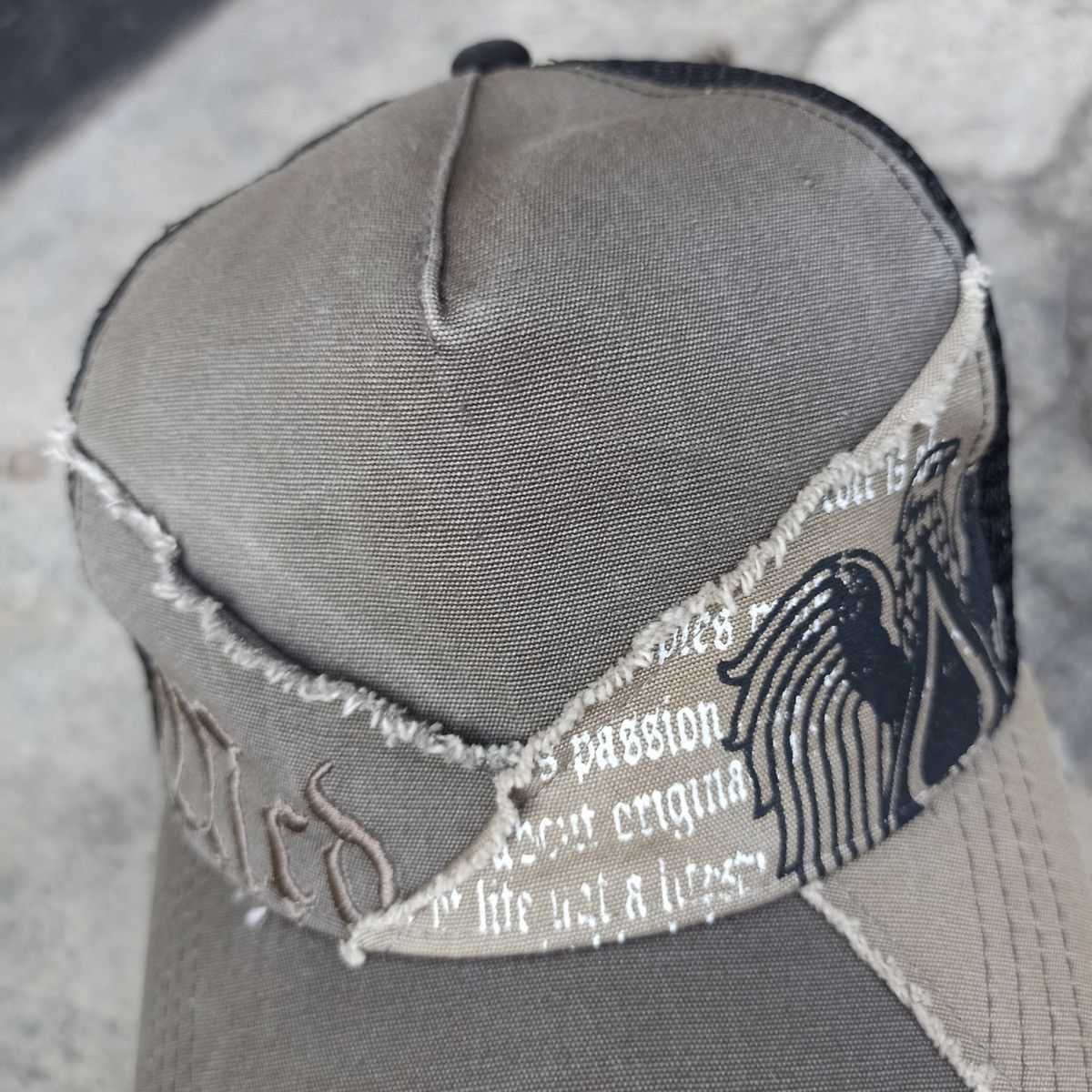 14th Addiction SICK,, patchwork and distressed trucker hat Size ONE SIZE - 13 Thumbnail