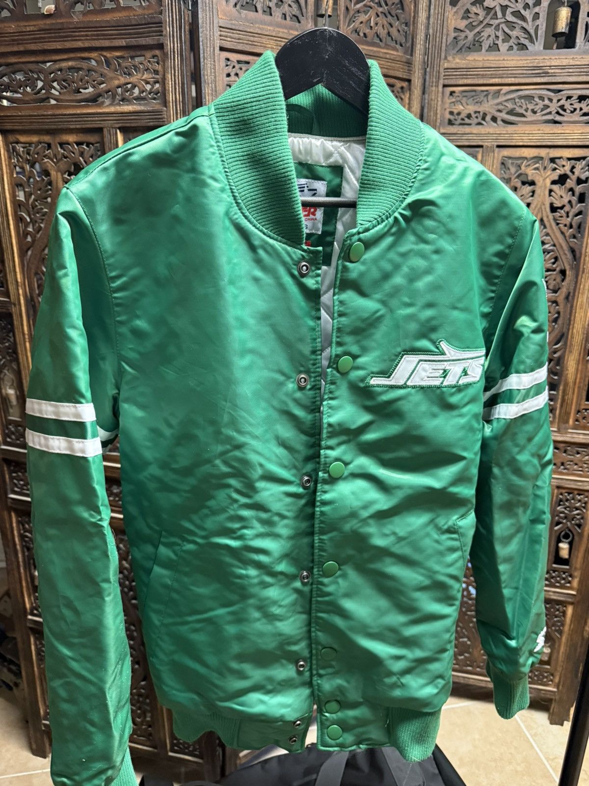 Starter New York Jets Starter Bomber Jacket Size US S / EU 44-46 / 1 - 1 Thumbnail