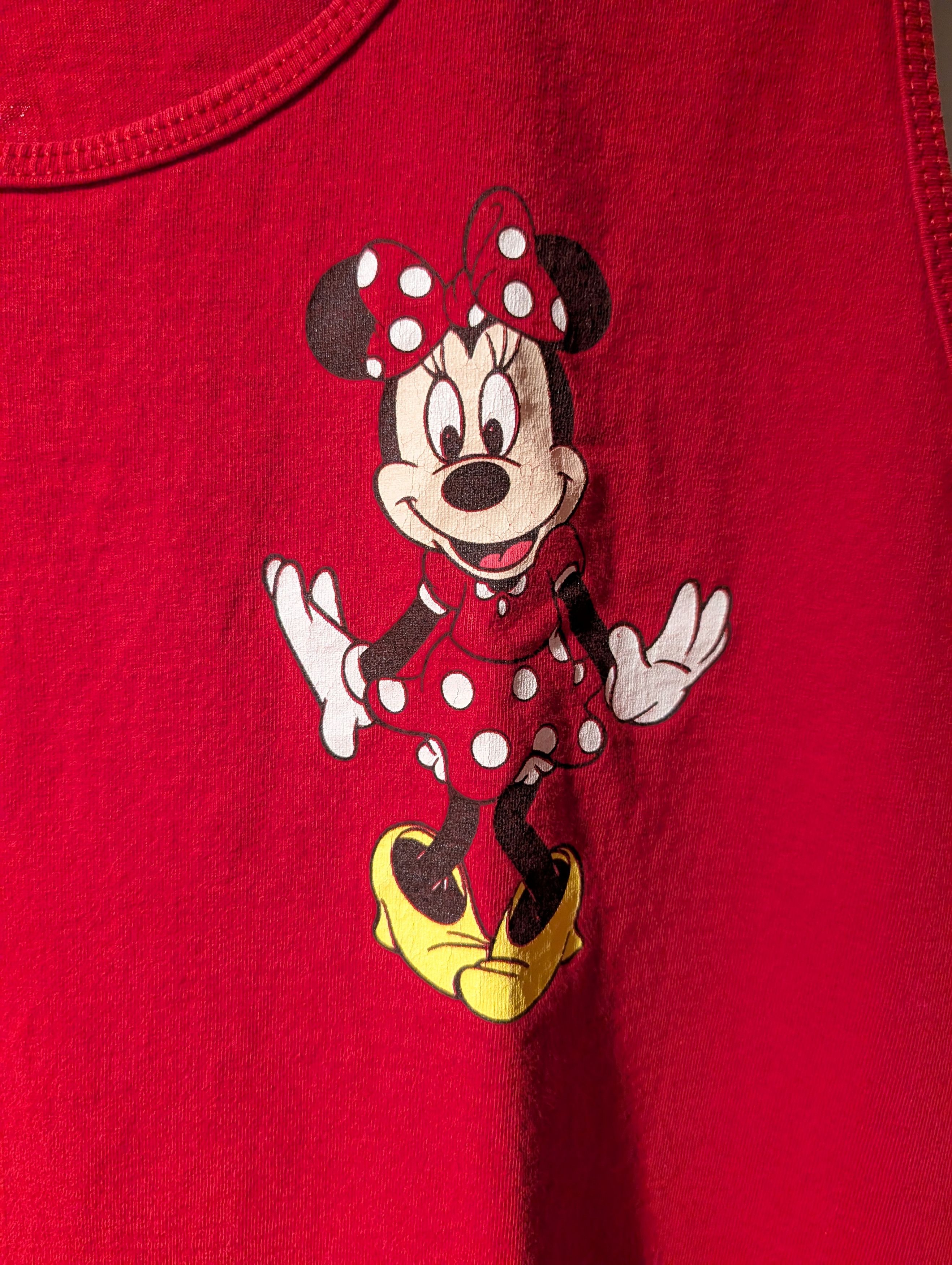 Disney Vintage Disney Minnie Mouse Shirt Womens Large Red Tank Top Size L / US 10 / IT 46 - 2 Thumbnail