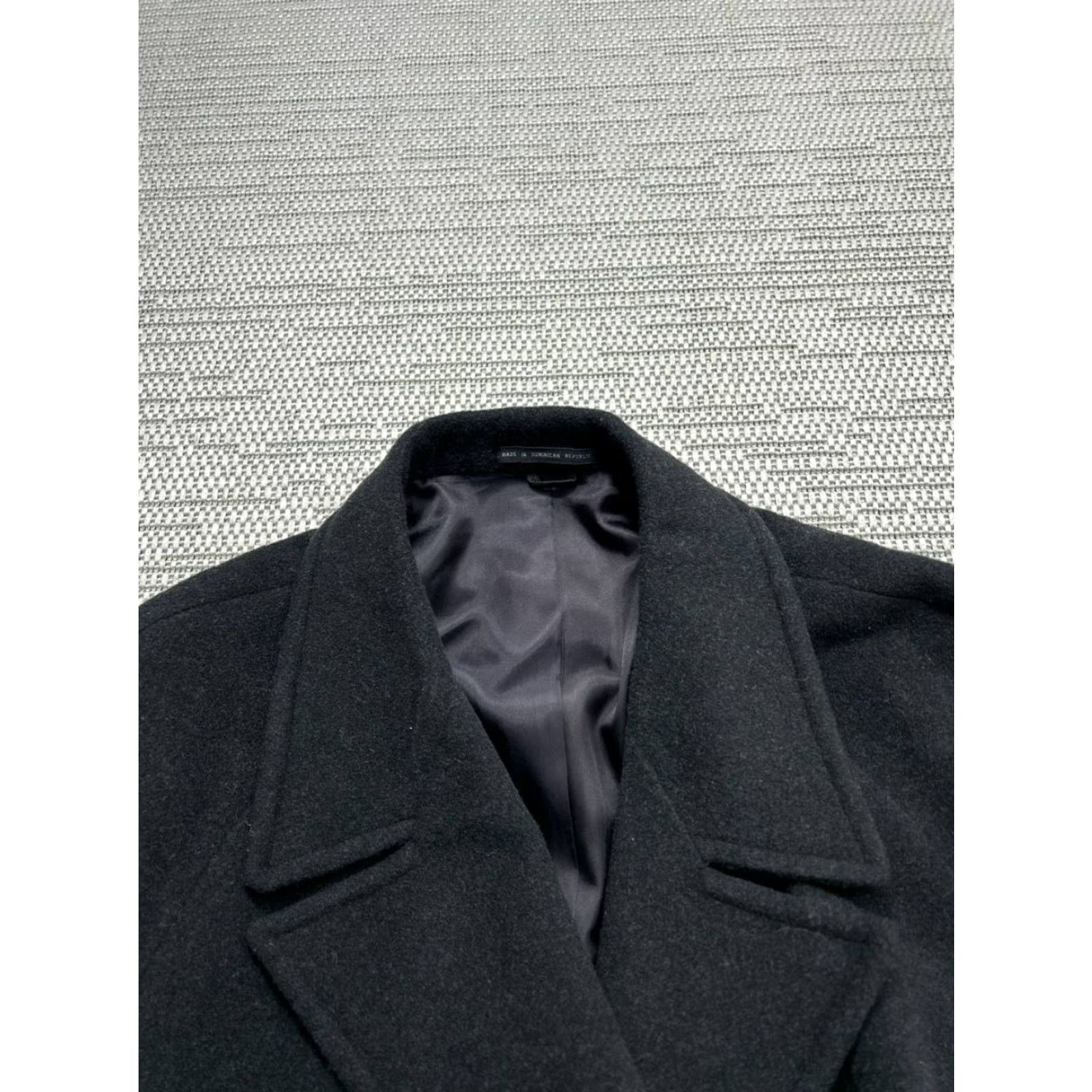Ralph Lauren Ralph Lauren Coat Mens XL Black Wool Blend Tweed Overcoat Wool Lining Button Vintage: No Size US XL / EU 56 / 4 - 2 Thumbnail