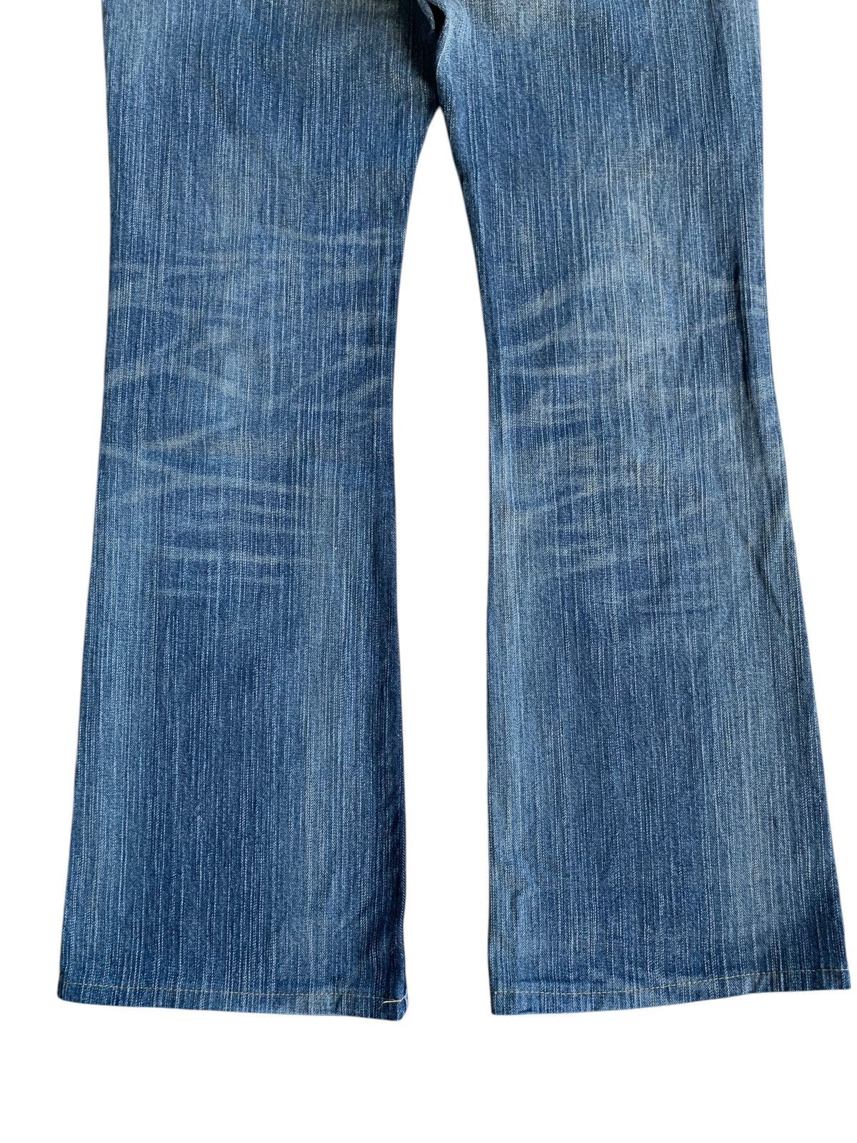 FLARE💥EDWIN XVS JAPANESE PUNK STYLE FADED DISTRESSED DENIM☠️