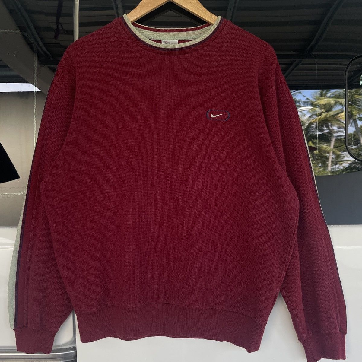 Nike Vintage 90s Nike SideTape Sweatshirt Size US M / EU 48-50 / 2 - 2 Thumbnail