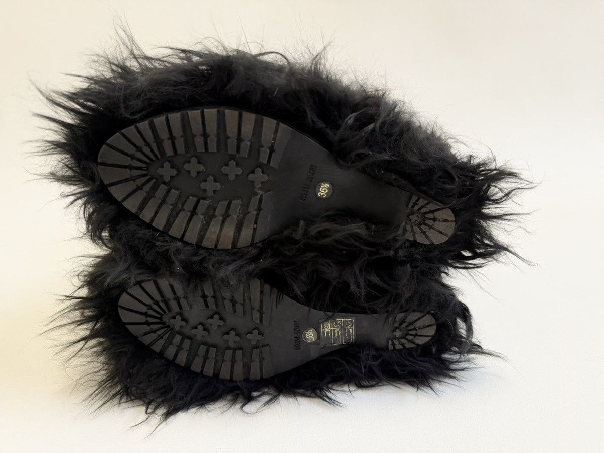 Miu Miu Eco Mongolian Faux Fur Tall Boots Size US 6.5 / IT 36.5 - 21 Thumbnail