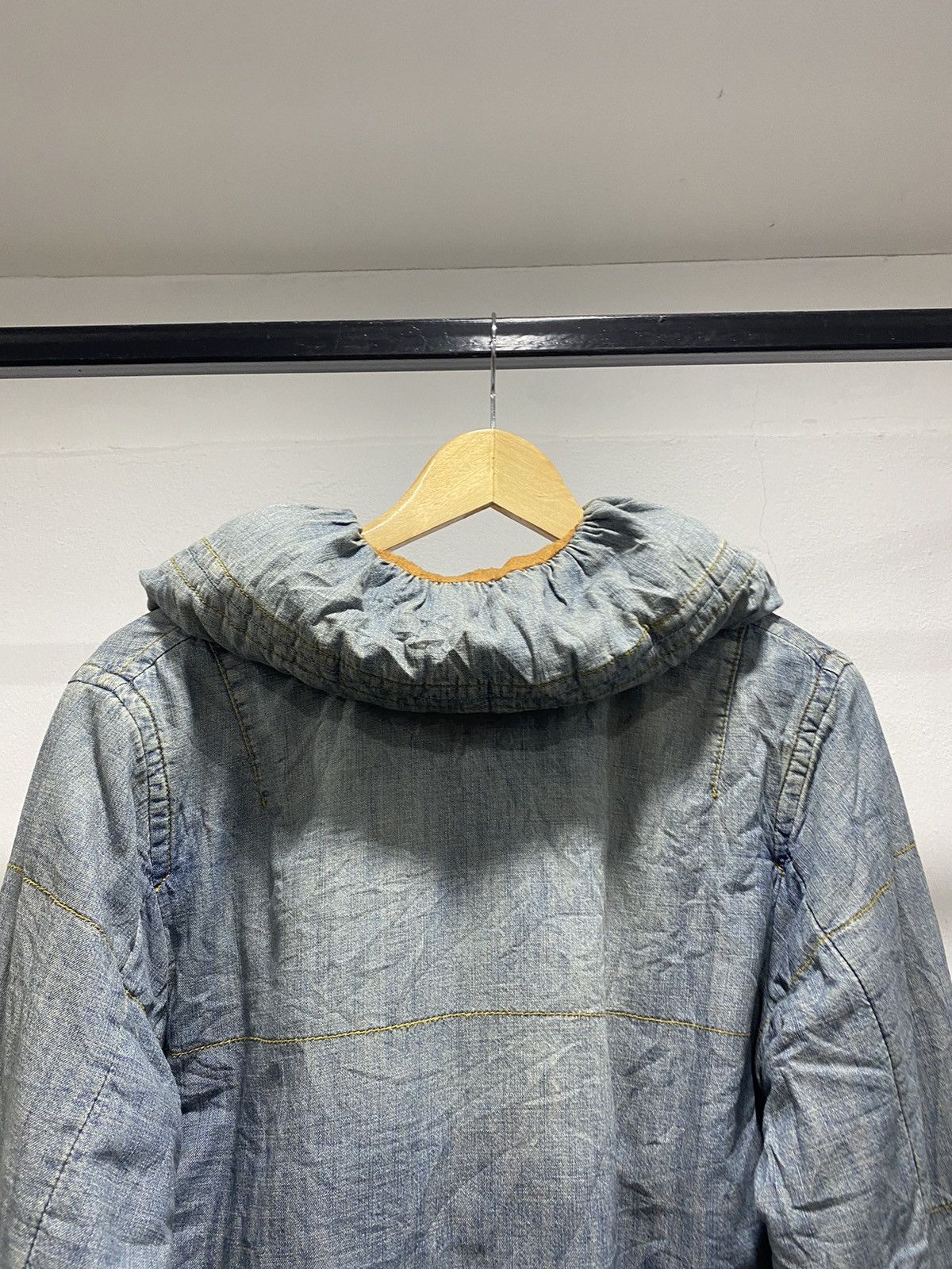 Issey Miyake Mercibeaucoup Denim Down Puffer Quilted Jacket Size US M / EU 48-50 / 2 - 12 Thumbnail