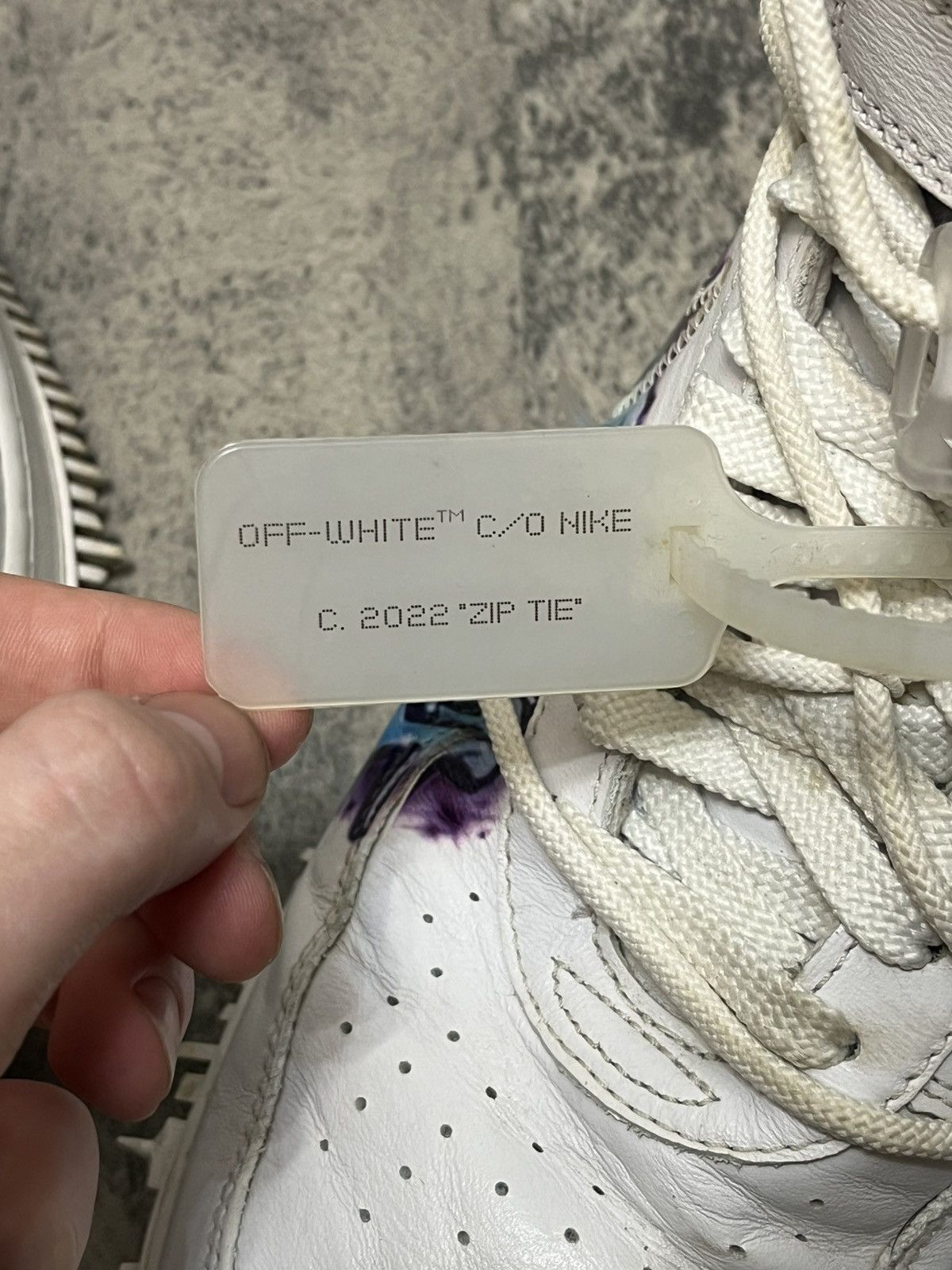 Nike × Off-White Off White x Nike Air Force 1 Mid Graffiti Sneakers Size US 11.5 / EU 44-45 - 11 Thumbnail