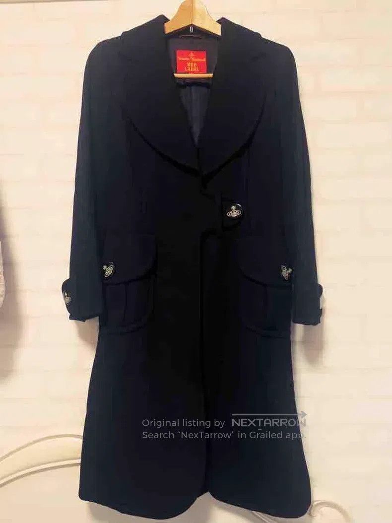 Vivienne Westwood Vivienne Westwood Heart Neck Long Coat Black Size L / US 10 / IT 46 - 1 Thumbnail