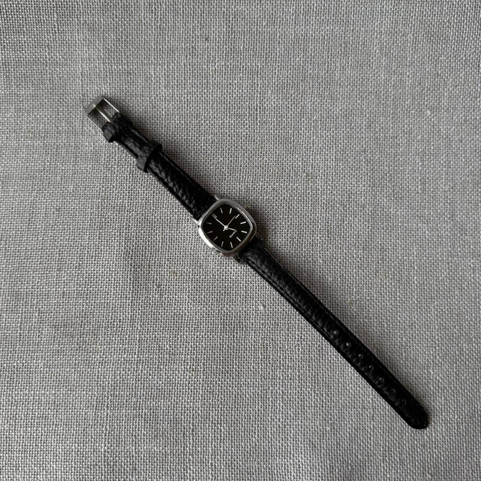 Other Black leather vintage style watch MENS Size ONE SIZE - 3 Thumbnail