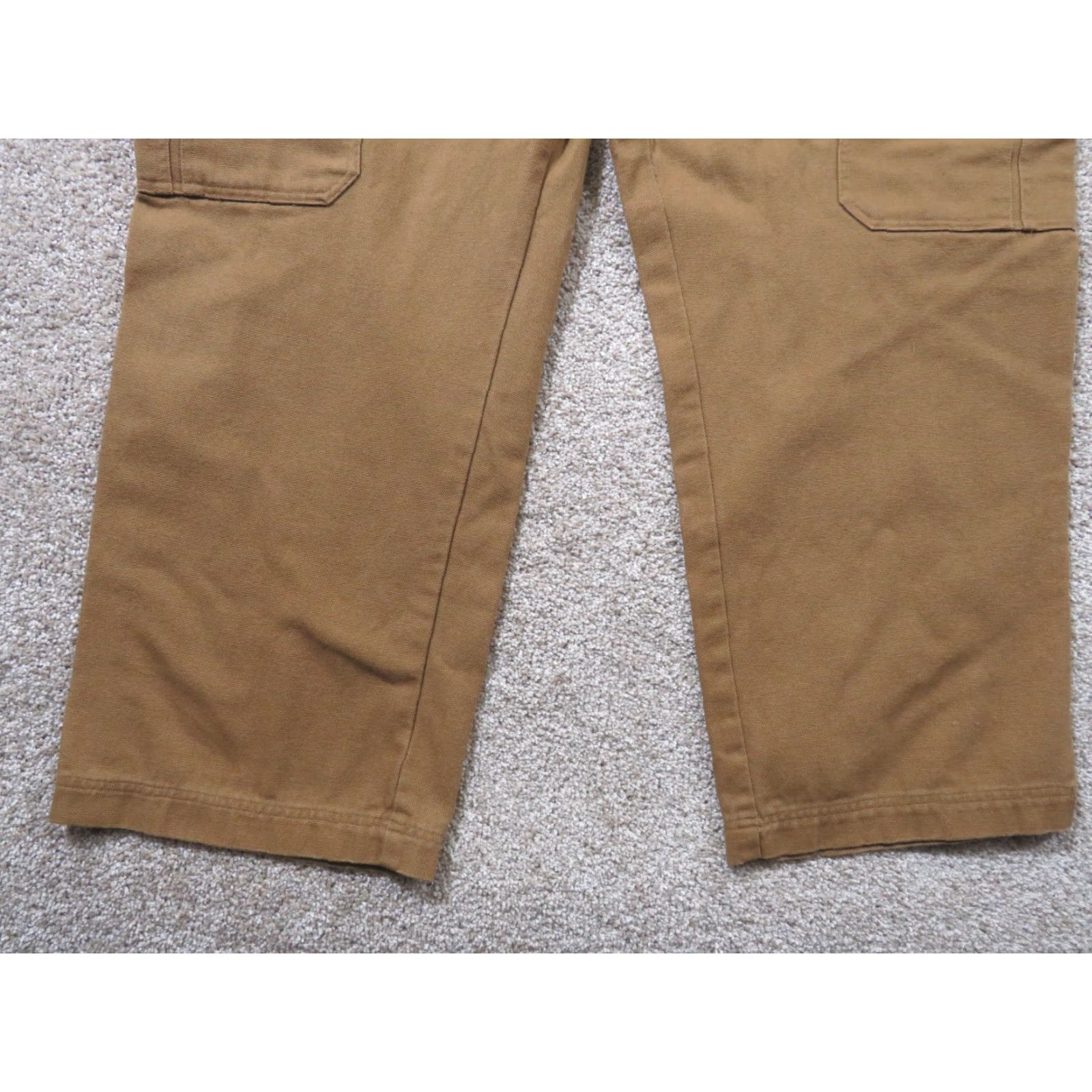 Duluth Trading Company Duluth Trading Co Pants Mens 48x29 Brown Cargo Relaxed Fit Duck Canvas Workwear Pants Mens Brown Cargo 48x29 Size US 32 / EU 48 - 2 Thumbnail