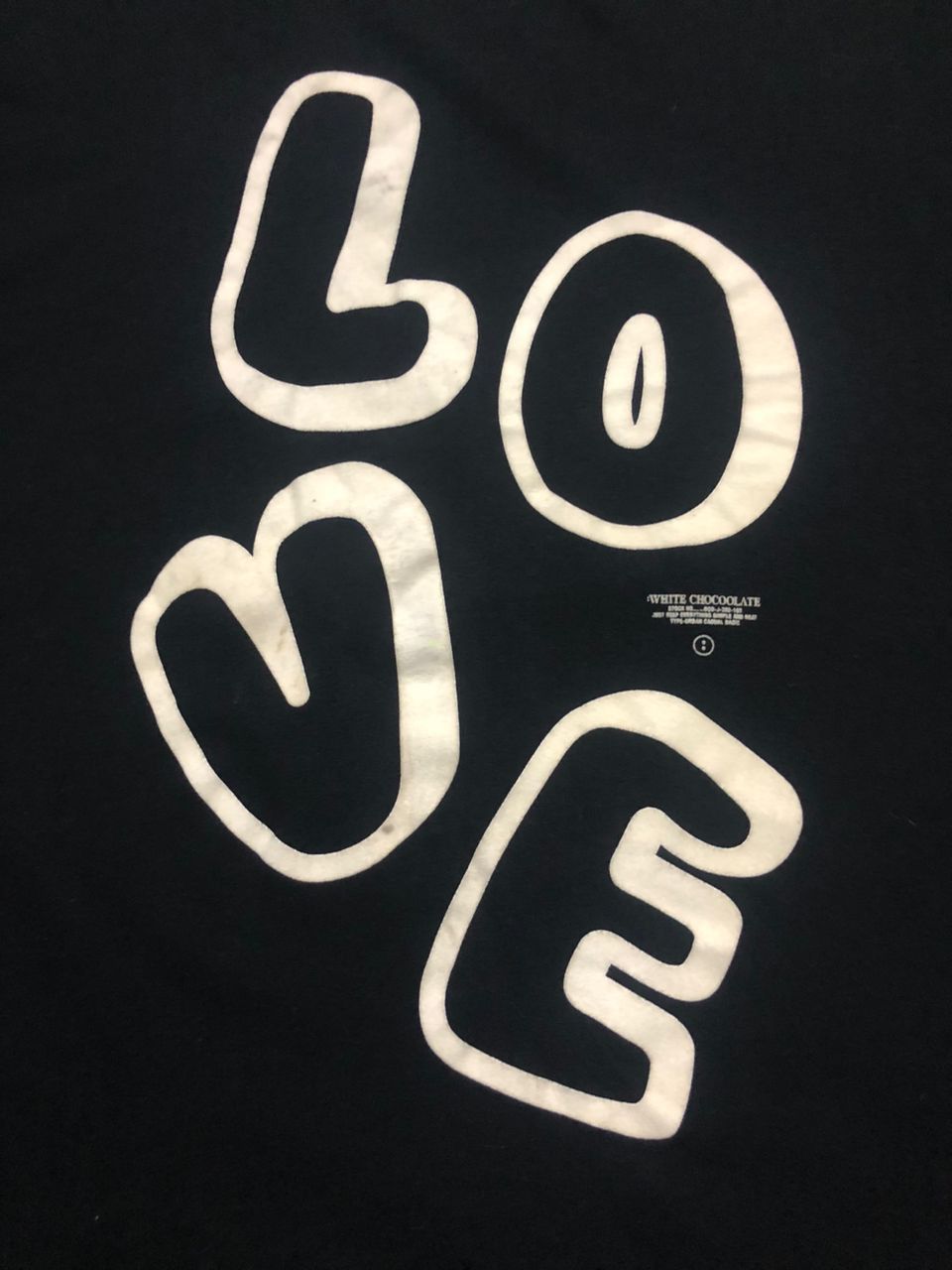 CHOCOOLATE Vintage White Chocoolate T-shirt "LOVE" Design Size US XS / EU 42 / 0 - 8 Thumbnail