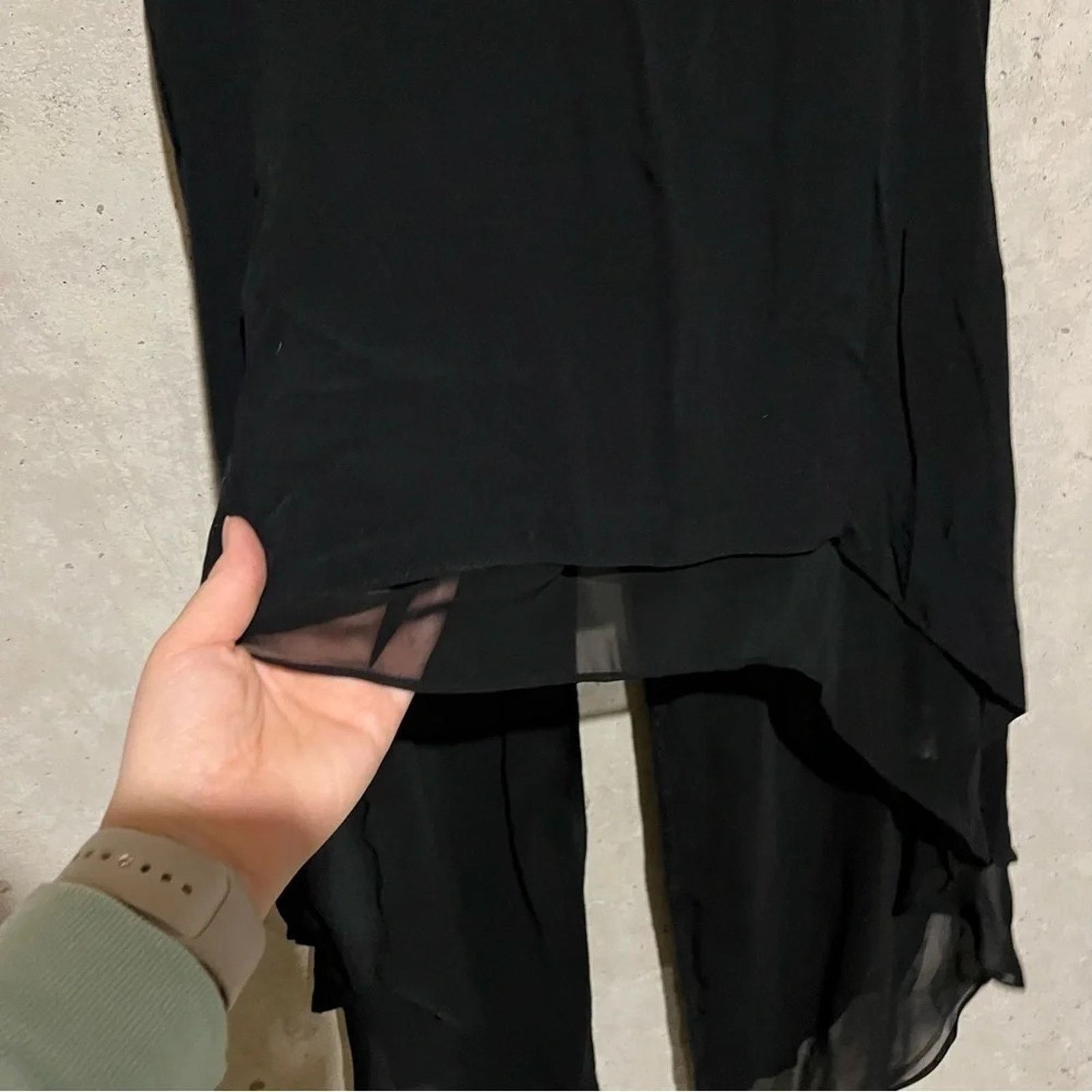 Miss Me Miss Me Black Tie Up Open Back Beaded Tank Top Sz M - NWT Size M / US 6-8 / IT 42-44 - 4 Thumbnail